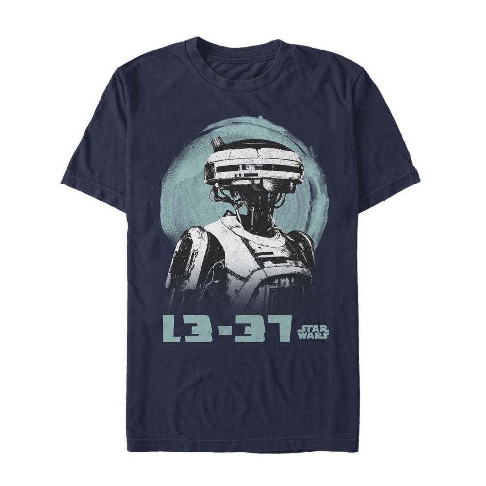 Star Wars Han Solo Story L3-37 Men's Black T-Shirt
