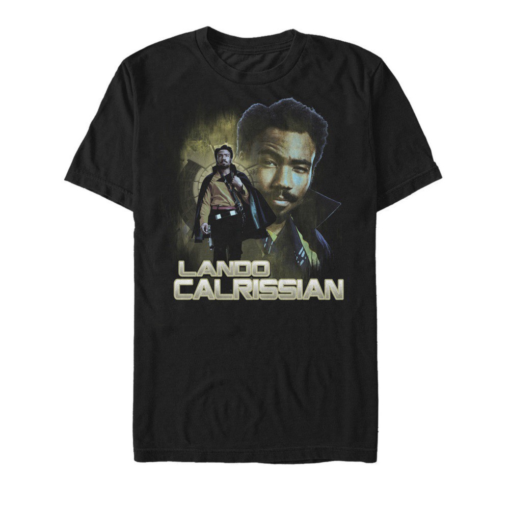 Star Wars Han Solo Lando Calrissian Men's Black T-Shirt
