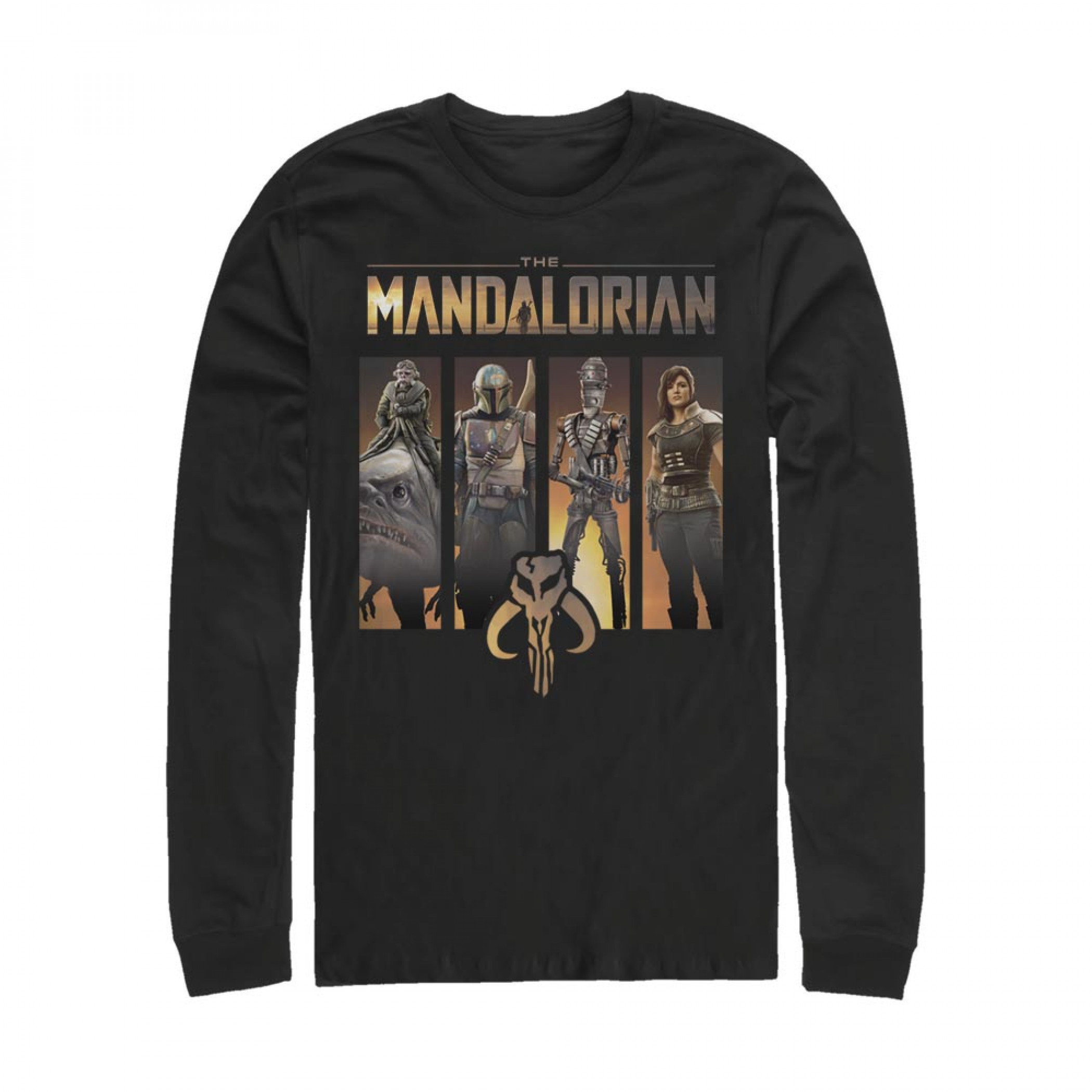 The Mandalorian Character Panels Long Sleeve Shirt