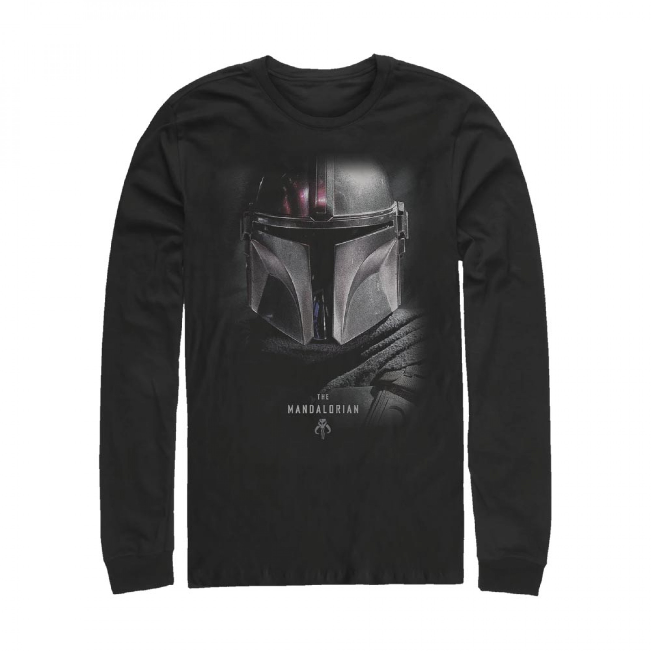 The Mandalorian Bounty Hunter Helmet Long Sleeve Shirt