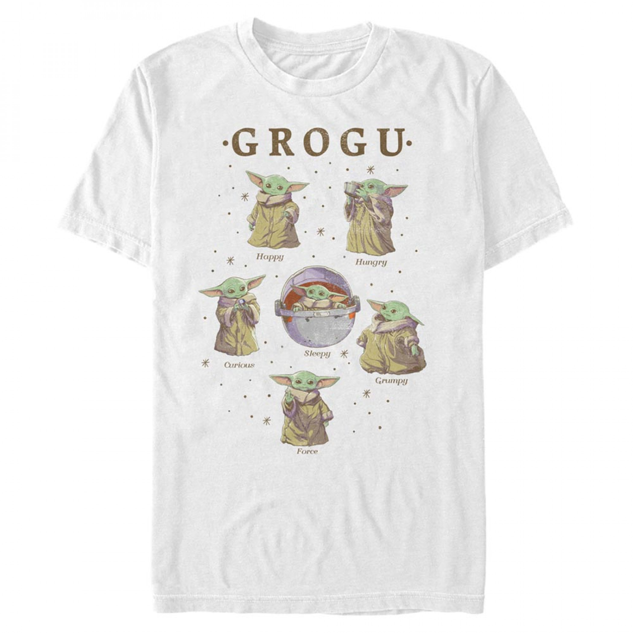 The Mandalorian Faces of Grogu T-Shirt