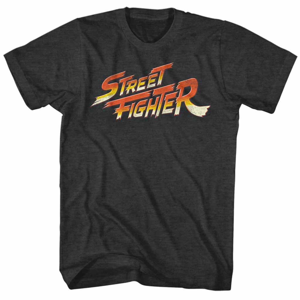 Street Fighter Logo Black T-Shirt
