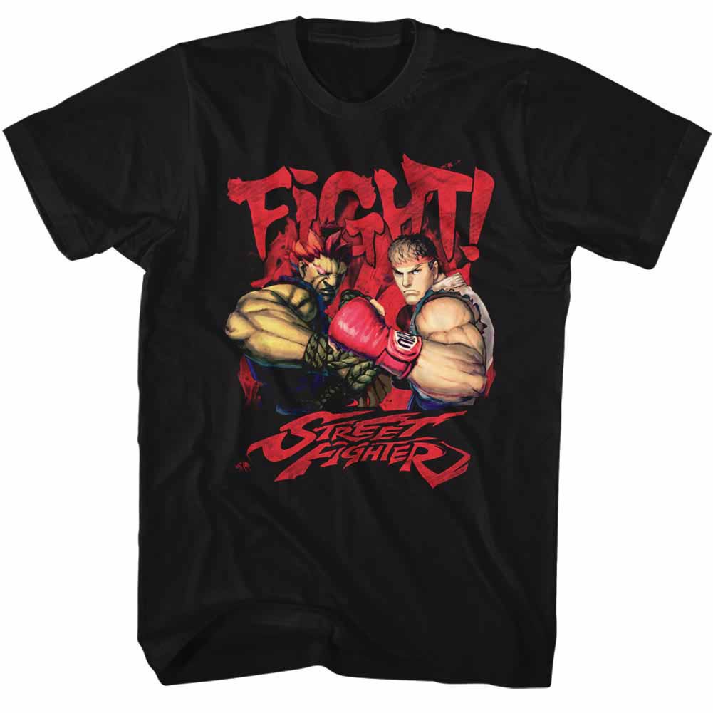 Street Fighter Fight! Black T-Shirt