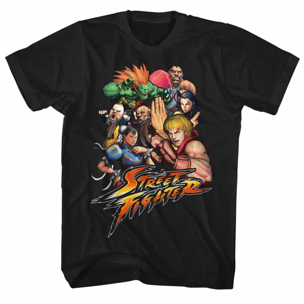Street Fighter Stftr Black T-Shirt