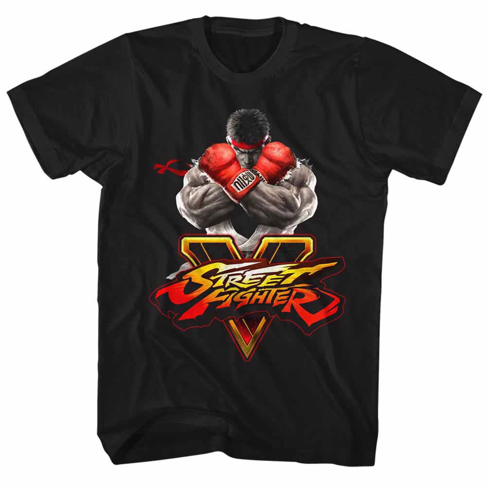 Street Fighter Sfv Key Black T-Shirt