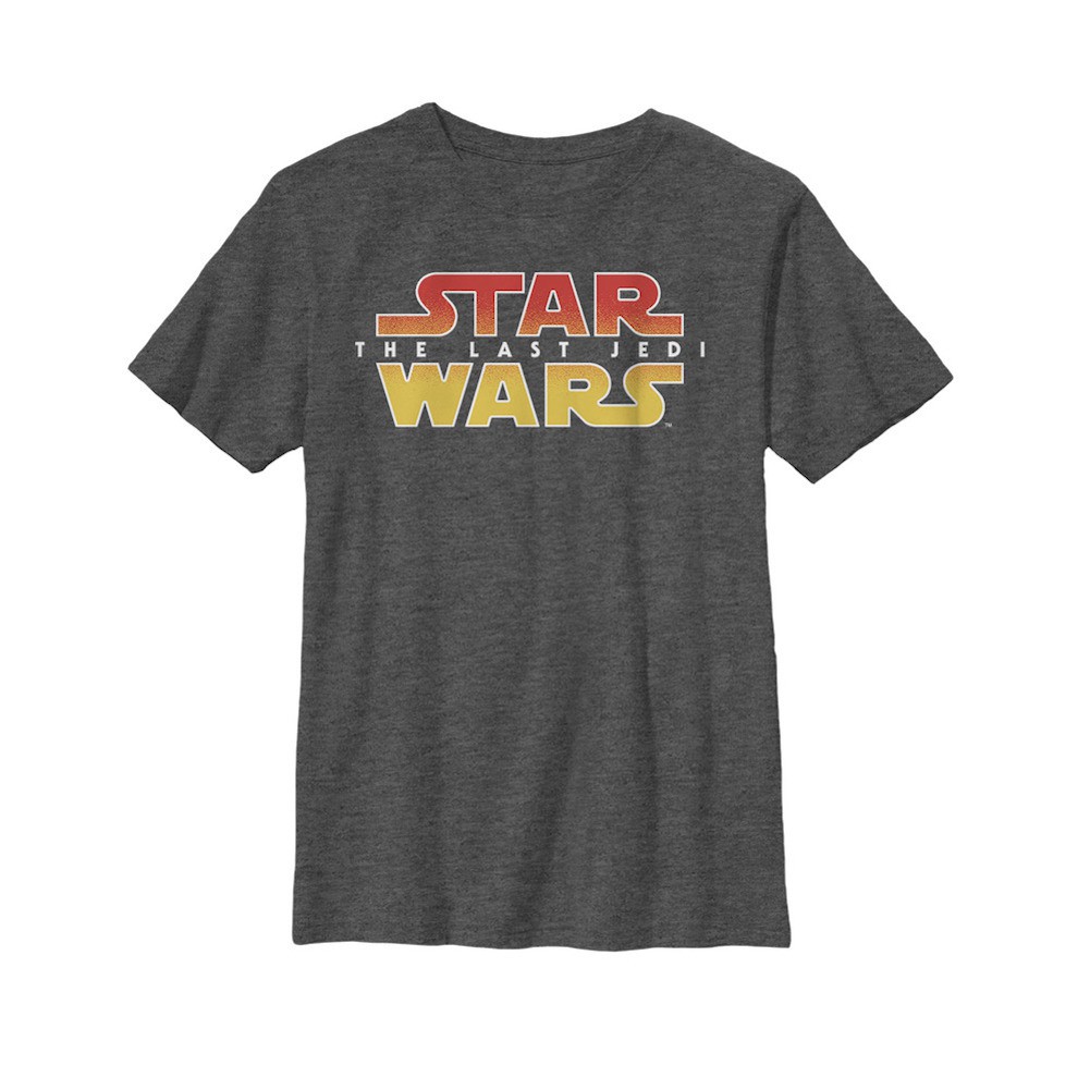 Star Wars The Last Jedi Textured Logo Youth Tshirt