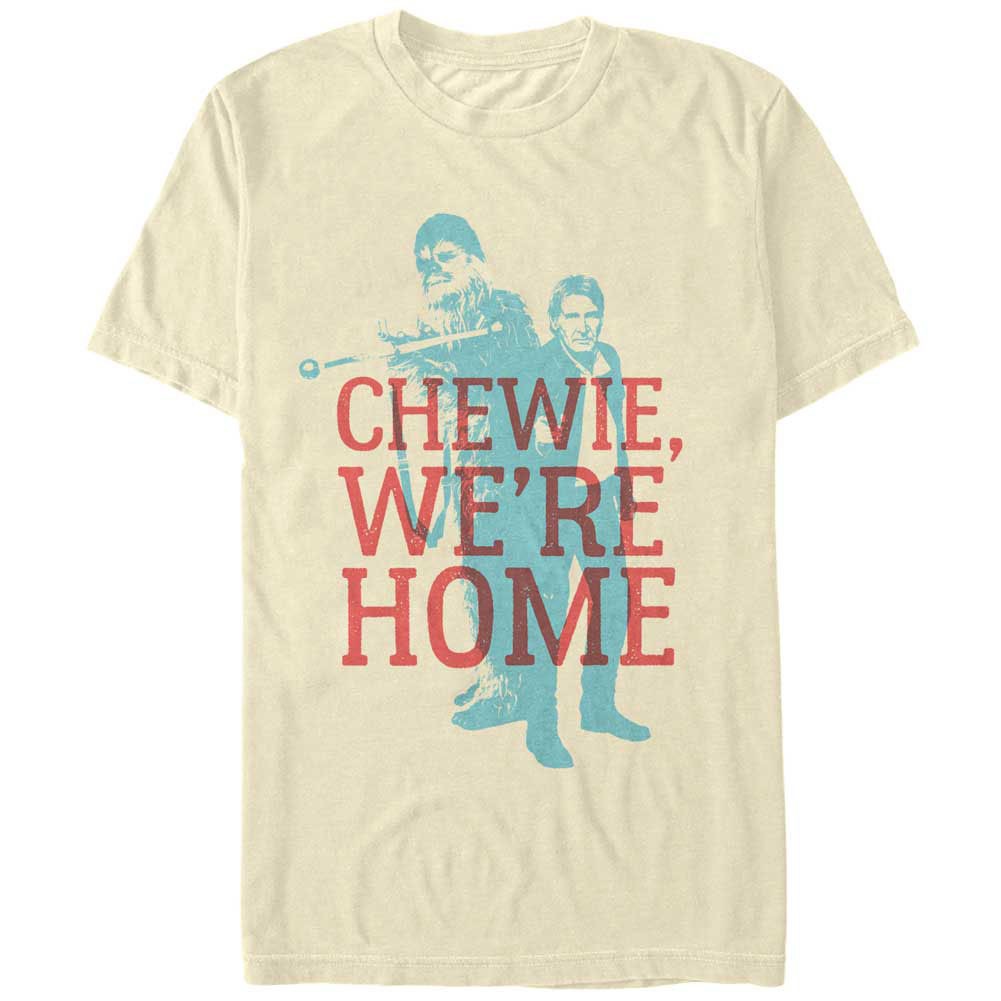 Star Wars Chewie Han Overlay Beige T-Shirt
