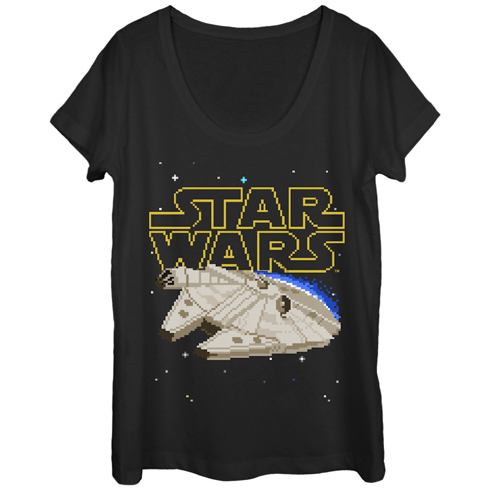 Star Wars Pixel Falcon Women's Tshirt