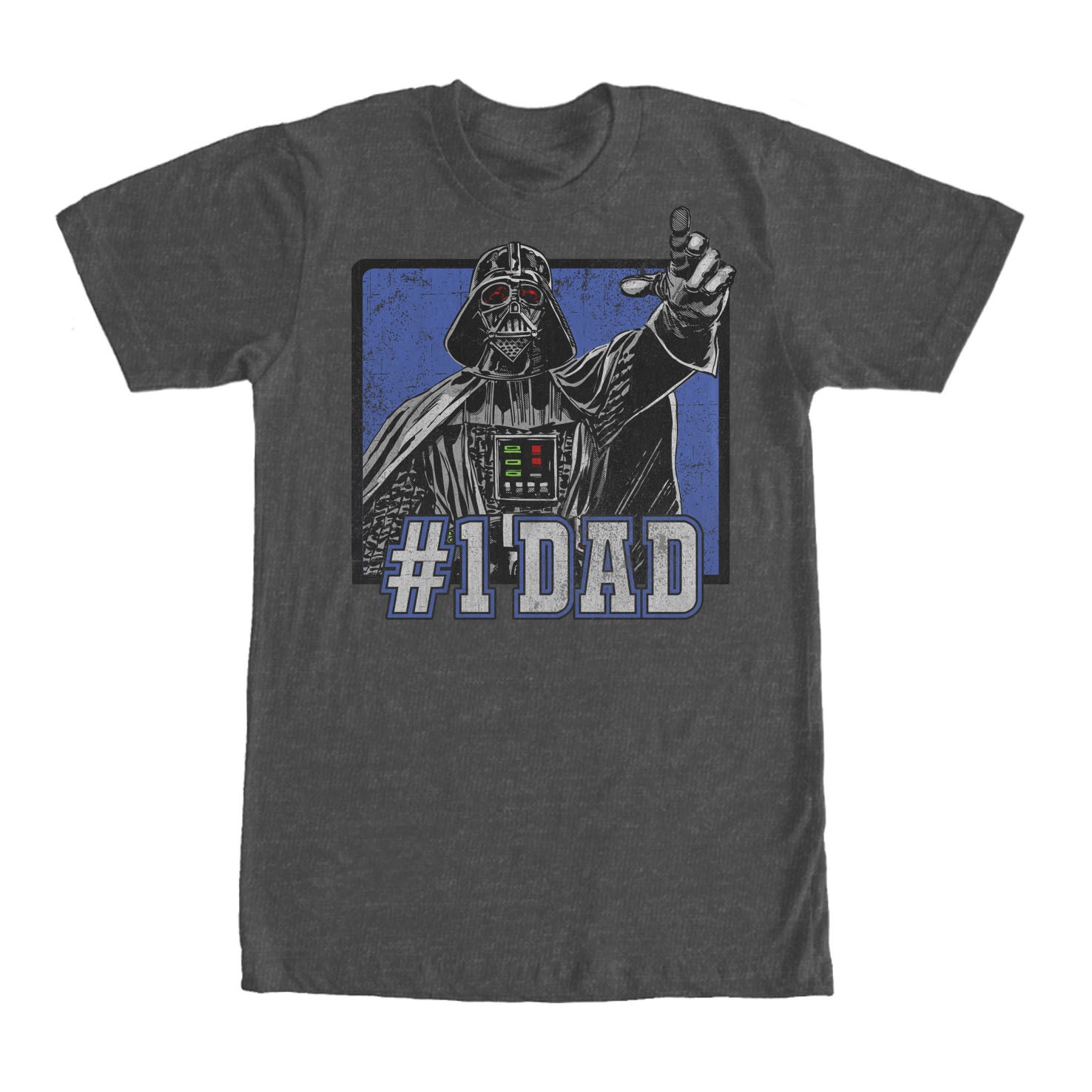 Star Wars Darth Vader #1 Dad Gray T-Shirt