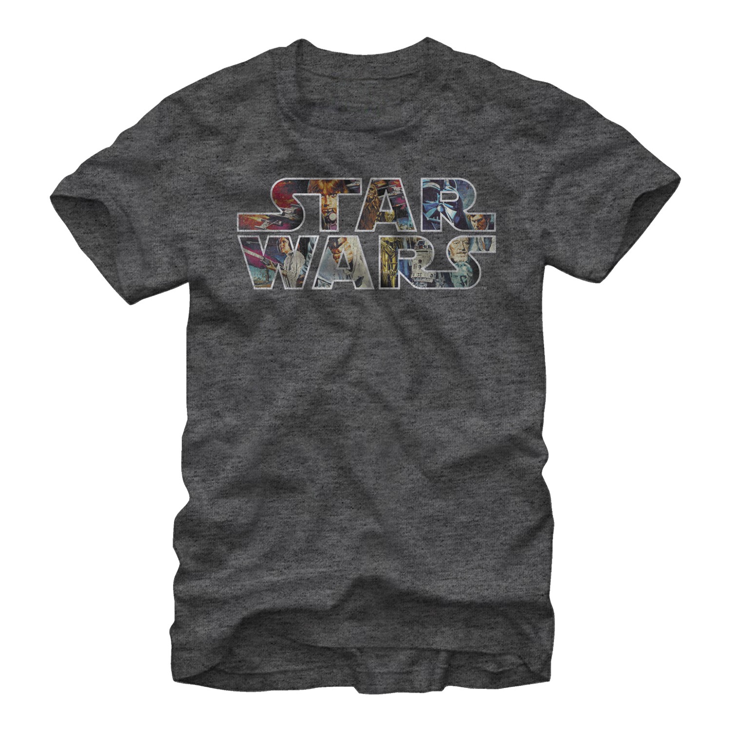 Star Wars Epic Logo Gray T-Shirt