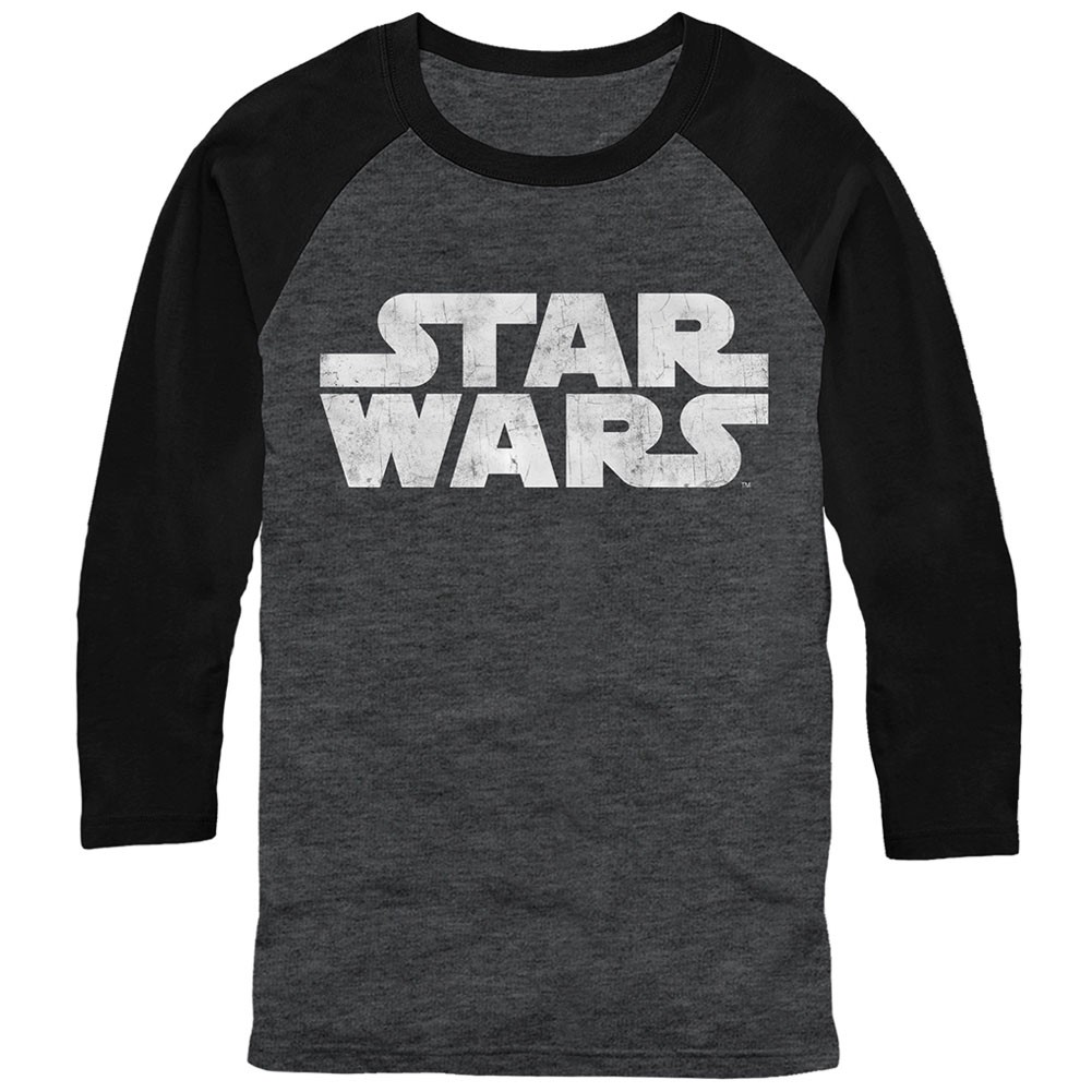 Star Wars Simple Logo Gray Long Sleeve T-Shirt