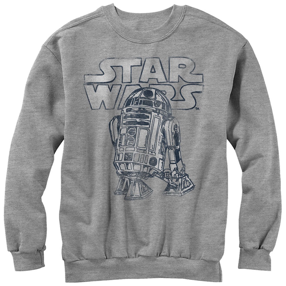 Star Wars Robot Life- Crew Fleece Gray Sweatshirt