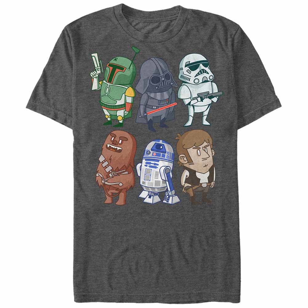 Star Wars Doodles Gray T-Shirt