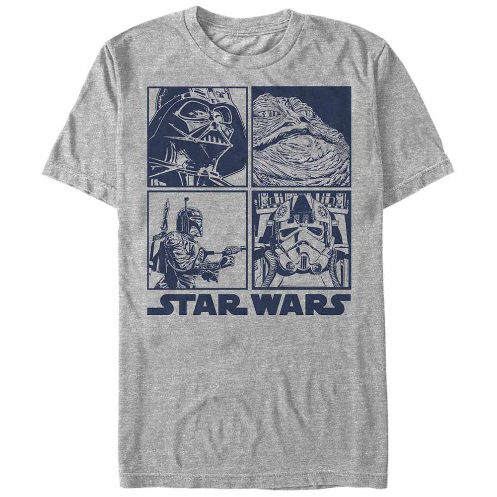 Star Wars Baddies Gray T-Shirt