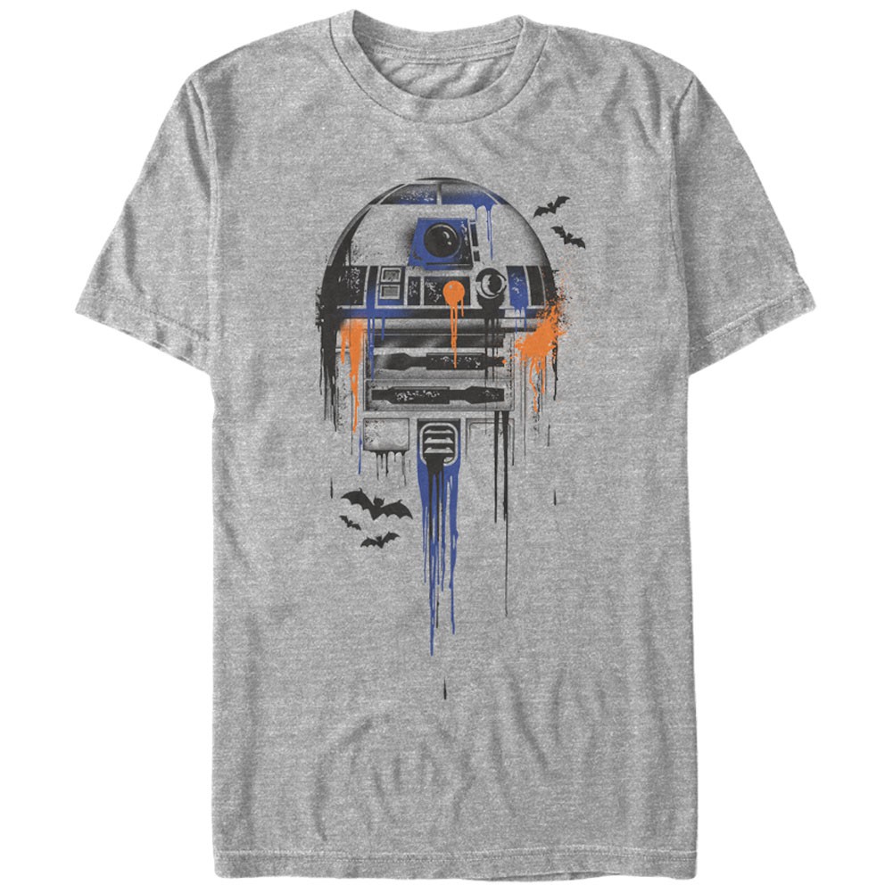 Star Wars Splatter R2 Gray T-Shirt