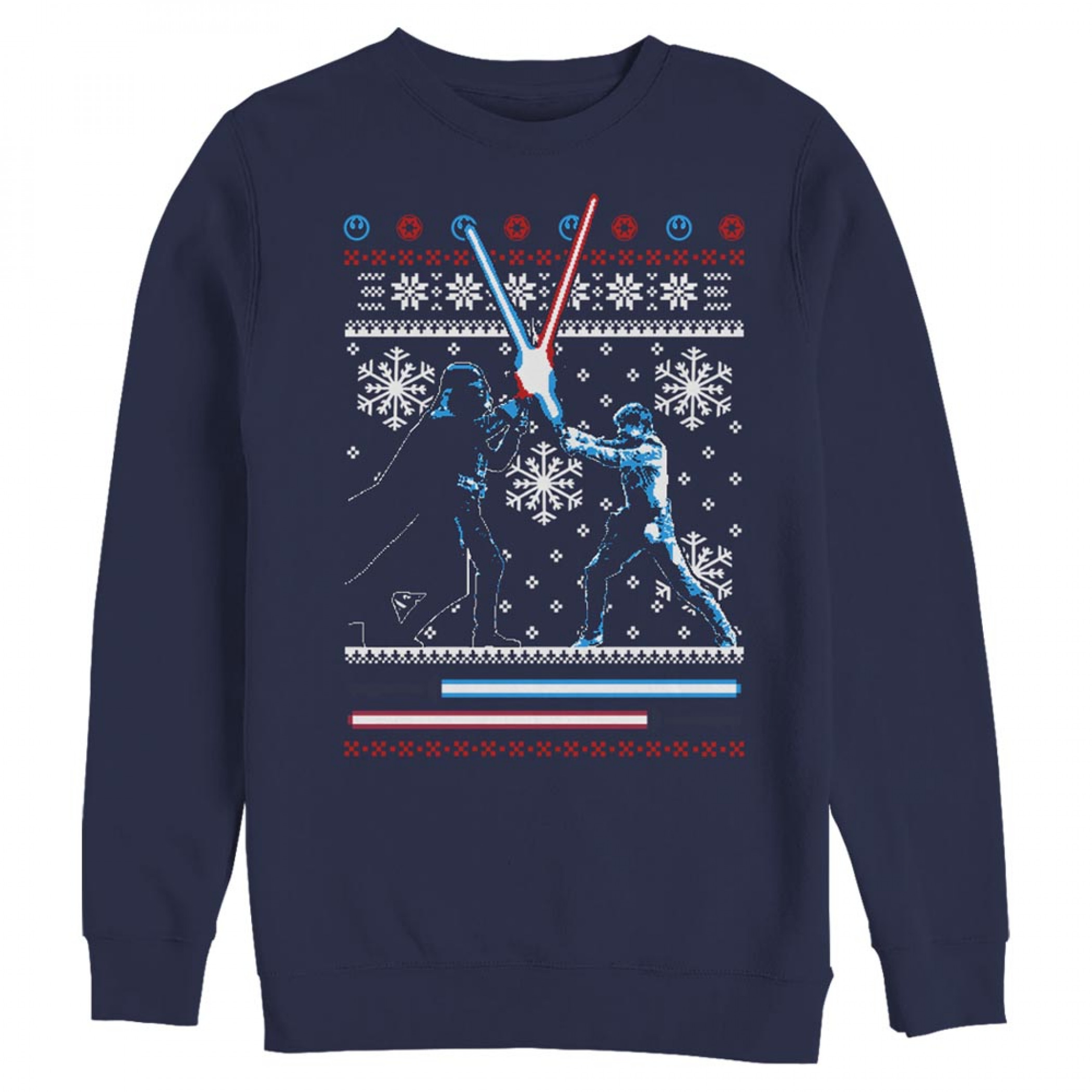 Star Wars Father Feud Navy Ugly Christmas Sweatshirt