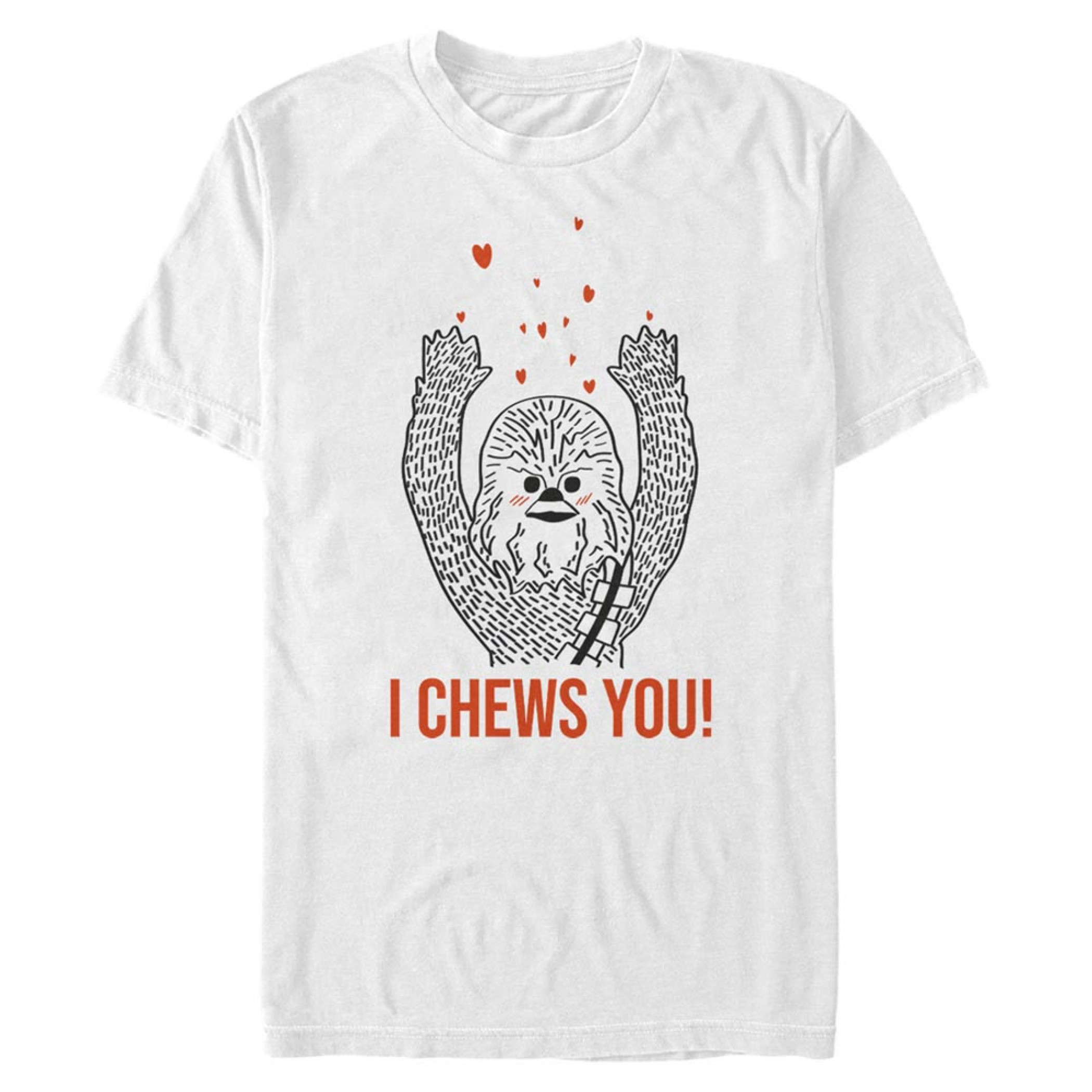 Star Wars I Chews You Chewbacca Valentine's Day T-Shirt