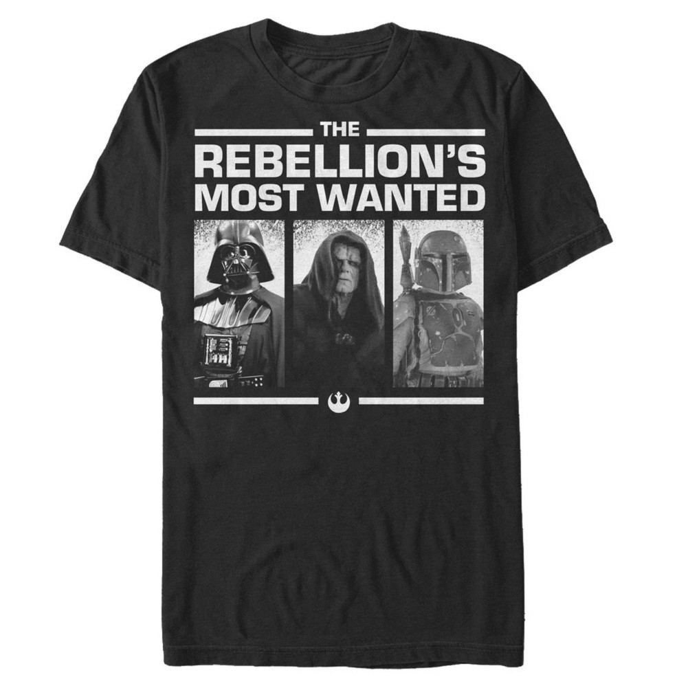Star Wars Rebellions Most Wanted Black Tshirt