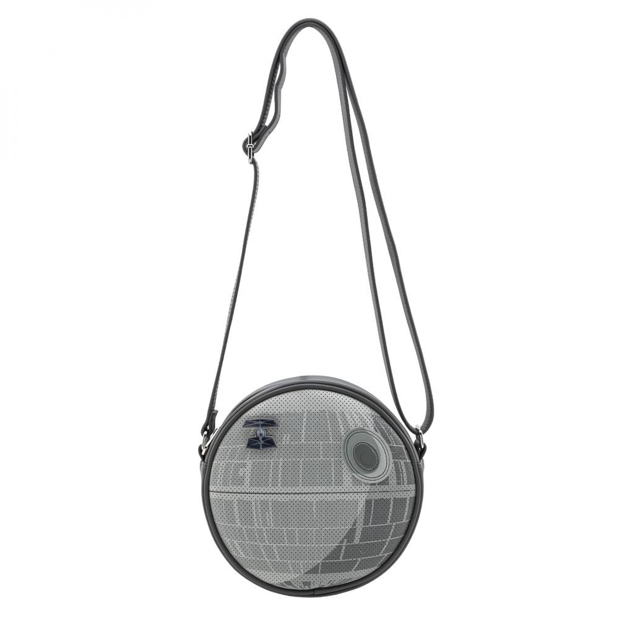 Star Wars Empire 40th Death Star Crossbody Bag with TIE Fighter Pin by Loungefly