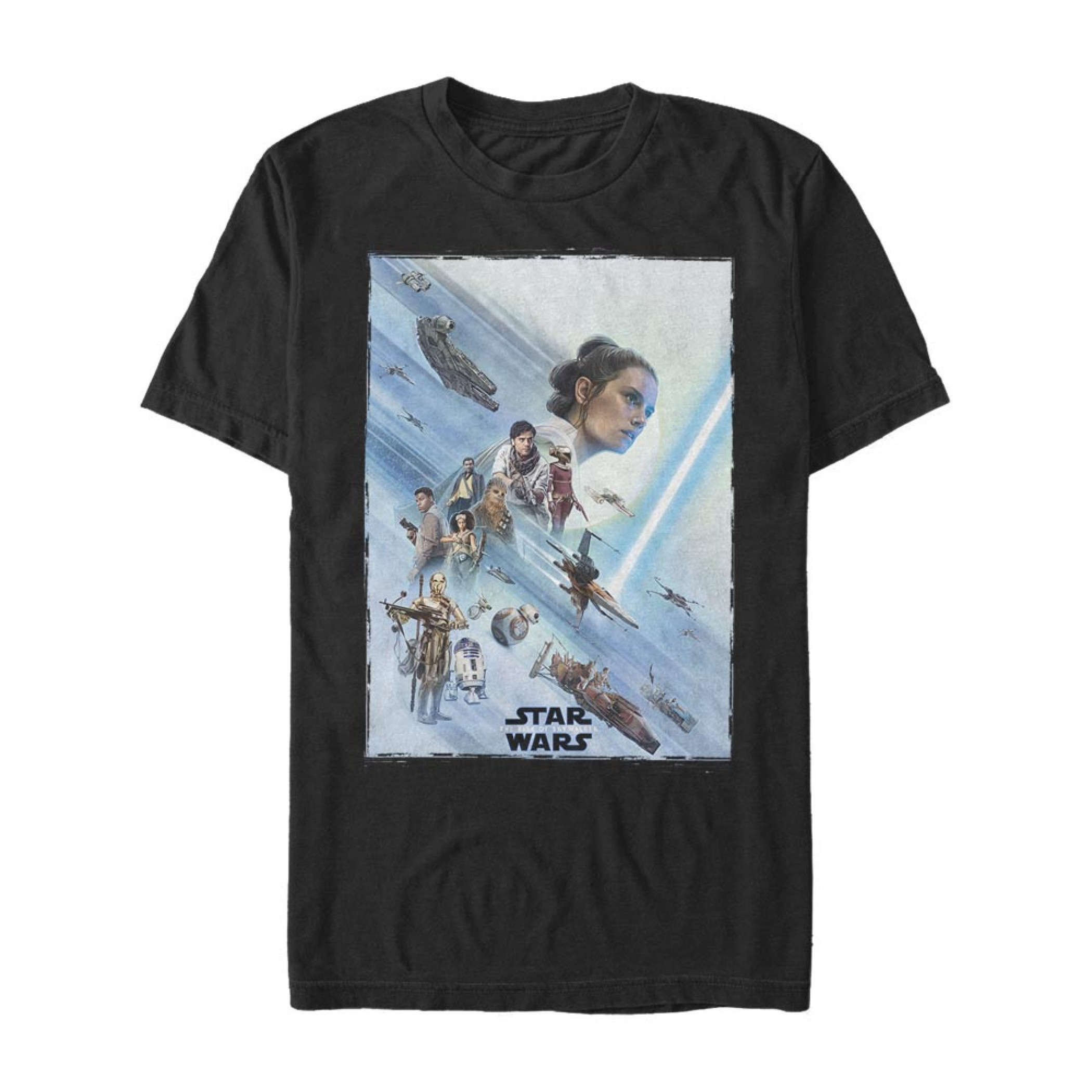 Star Wars The Rise of Skywalker Rey Poster T-Shirt