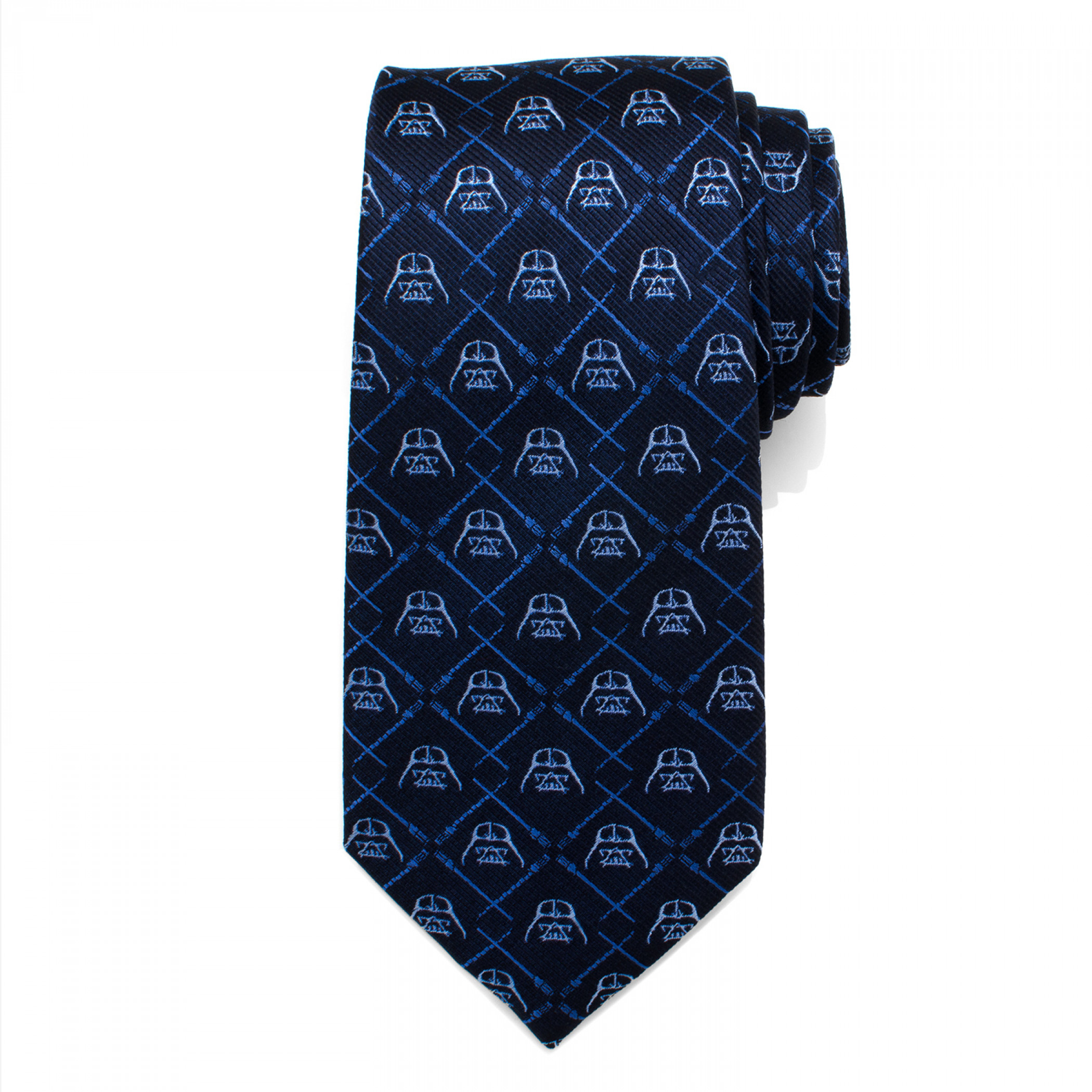 Star Wars Darth Vader Lightsaber Blue Silk Tie