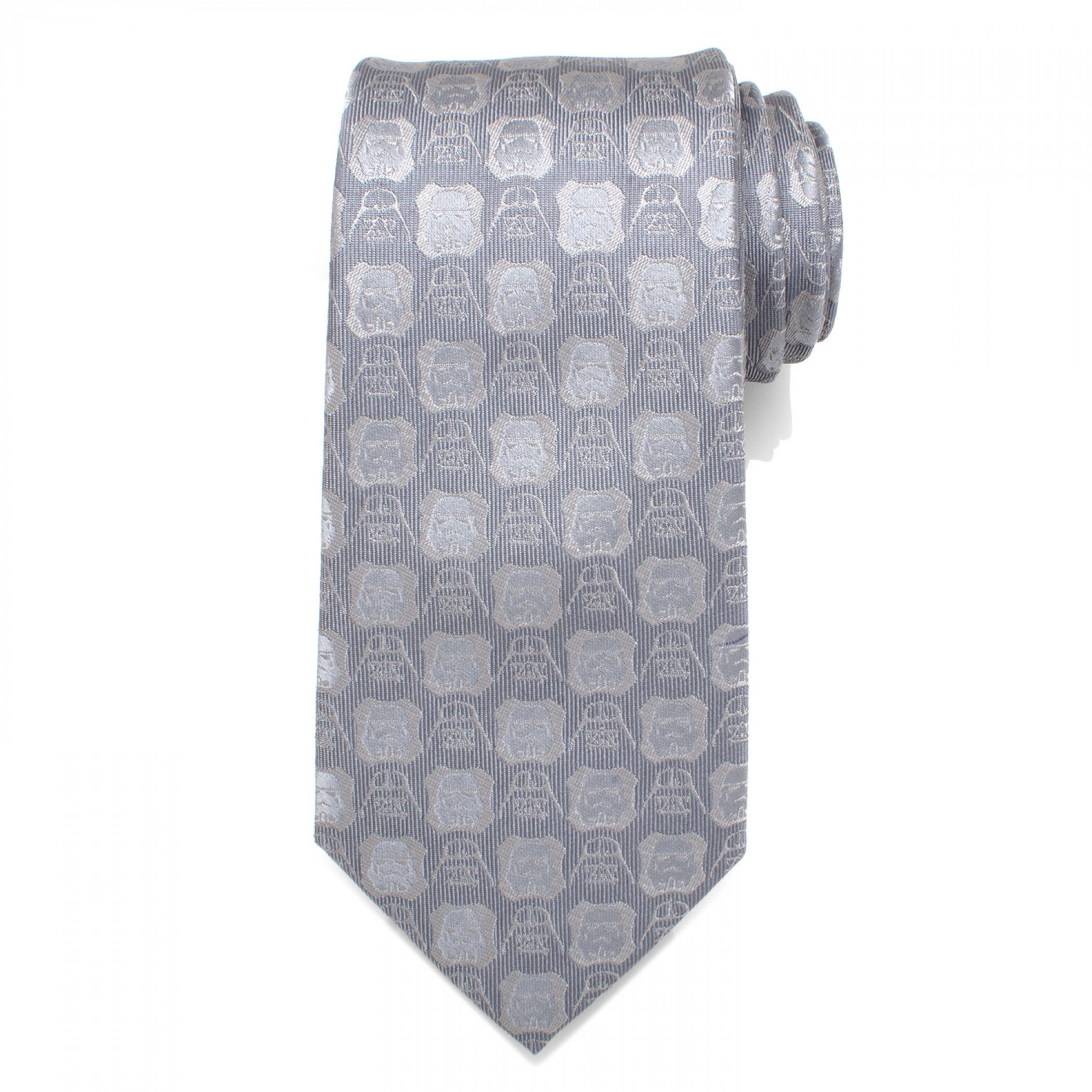 Star Wars Darth Vader and Stormtrooper Grey Men's Silk Tie