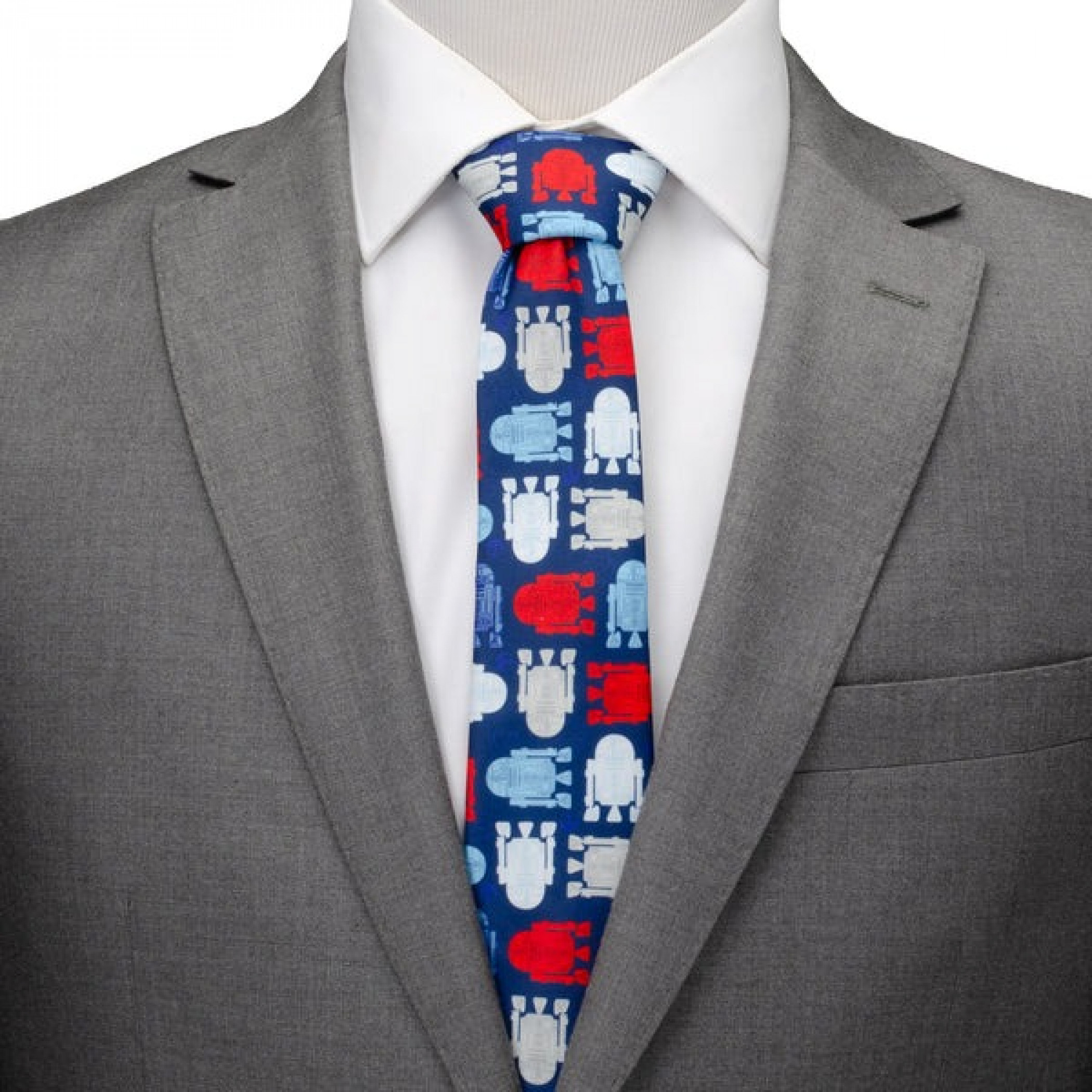 Star Wars R2-D2 Red White and Blue Men's Tie