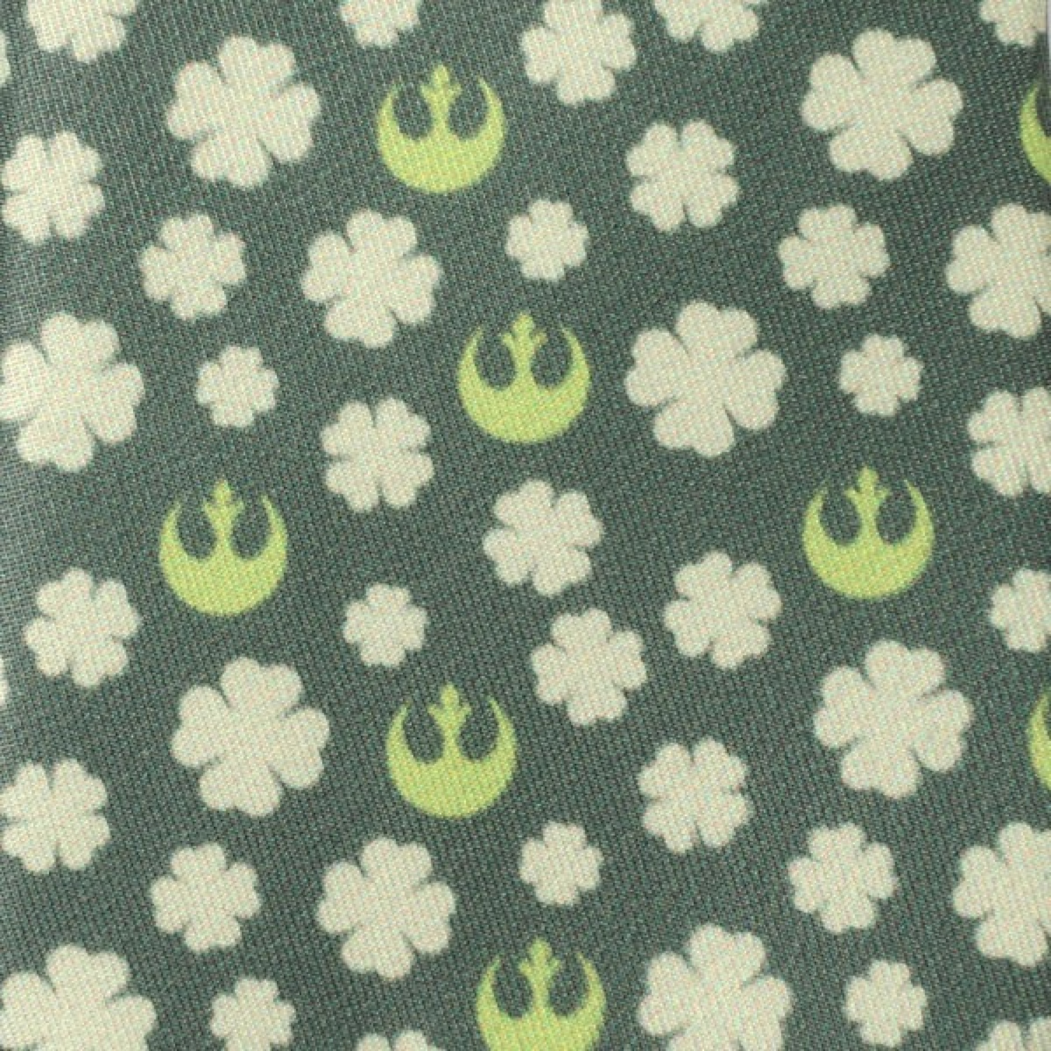 Star Wars Rebel Shamrock Green Hidden Message Men's Tie