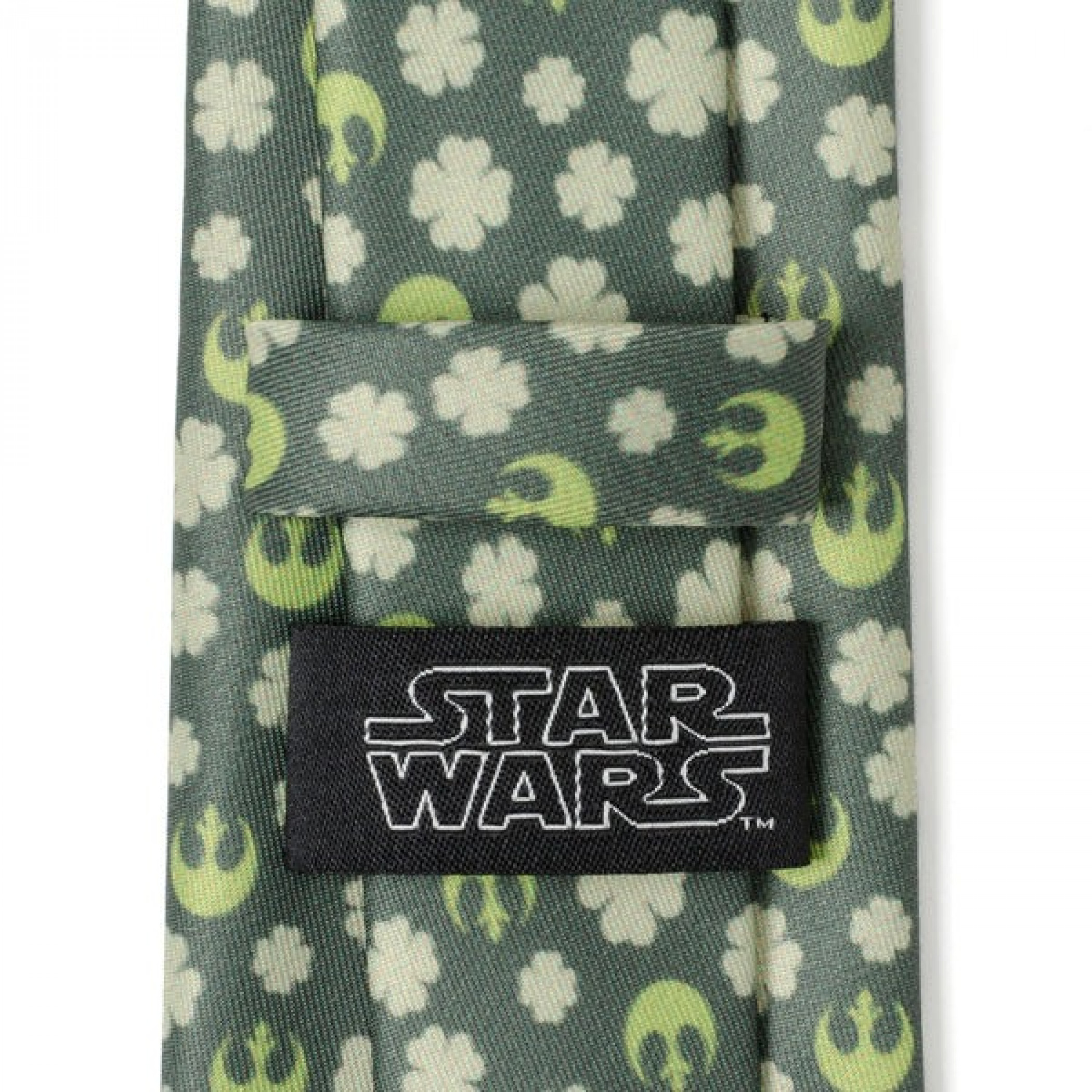 Star Wars Rebel Shamrock Green Hidden Message Men's Tie