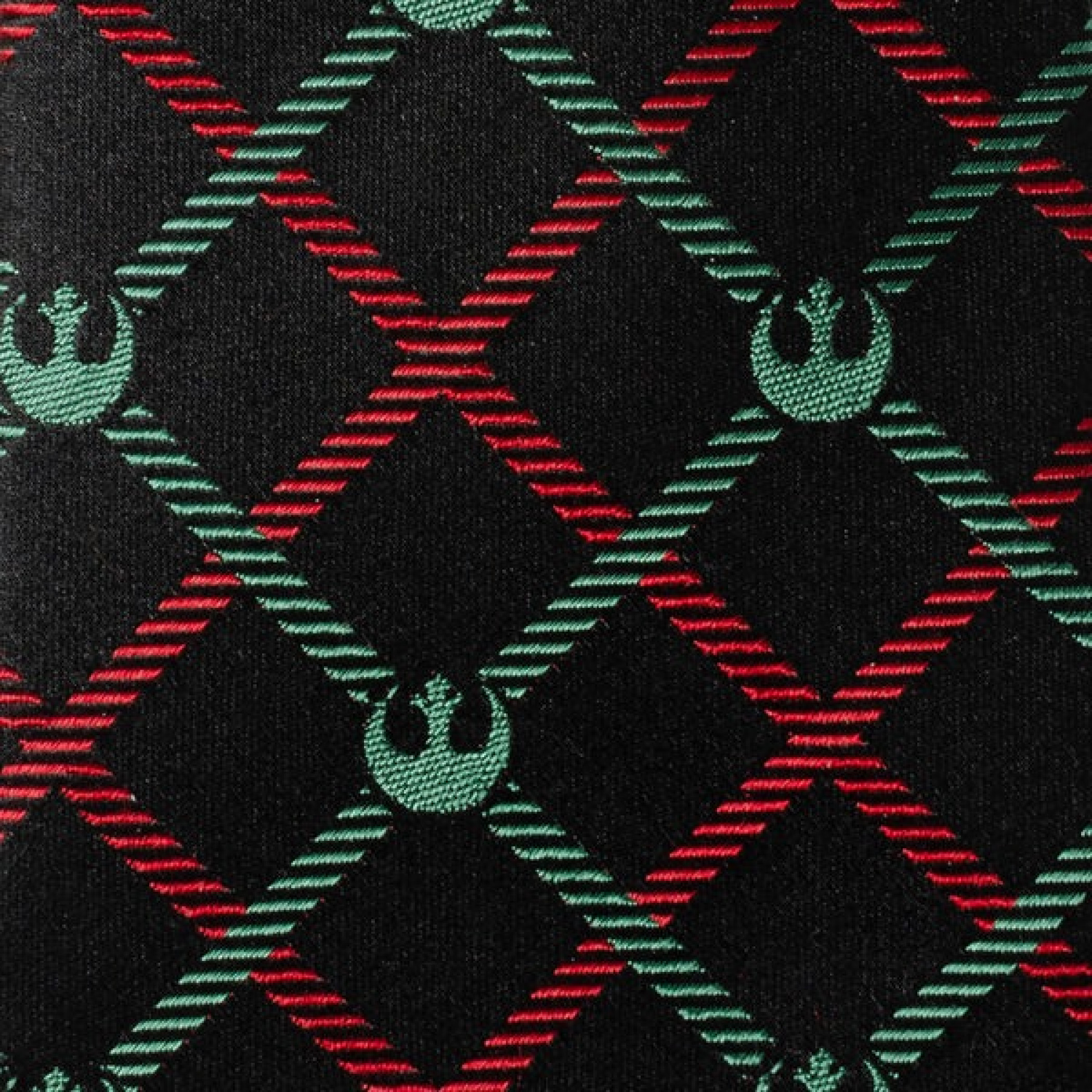 Star Wars Rebel Logo Red/Green Plaid Men's Tie