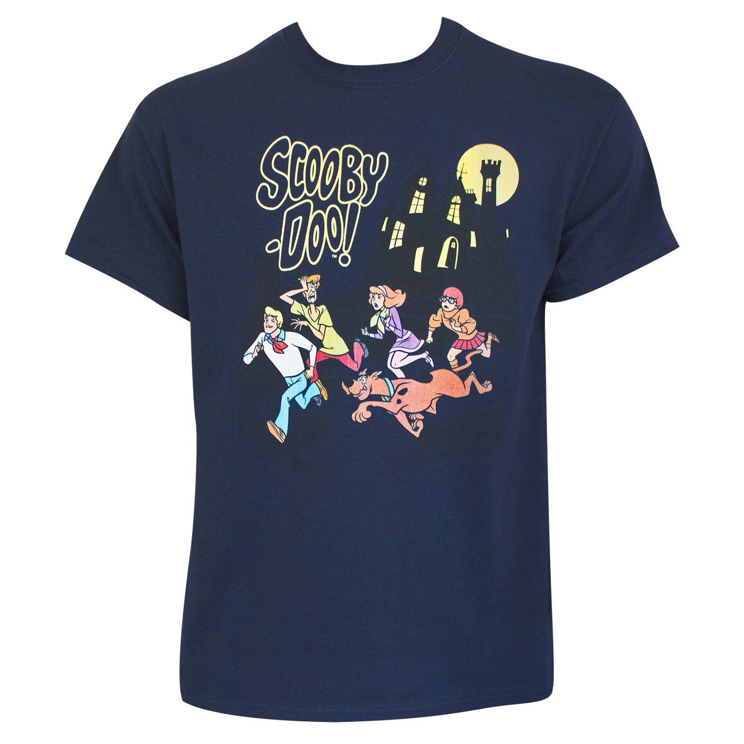 Scooby Doo Men's Navy Blue Haunted House T-Shirt