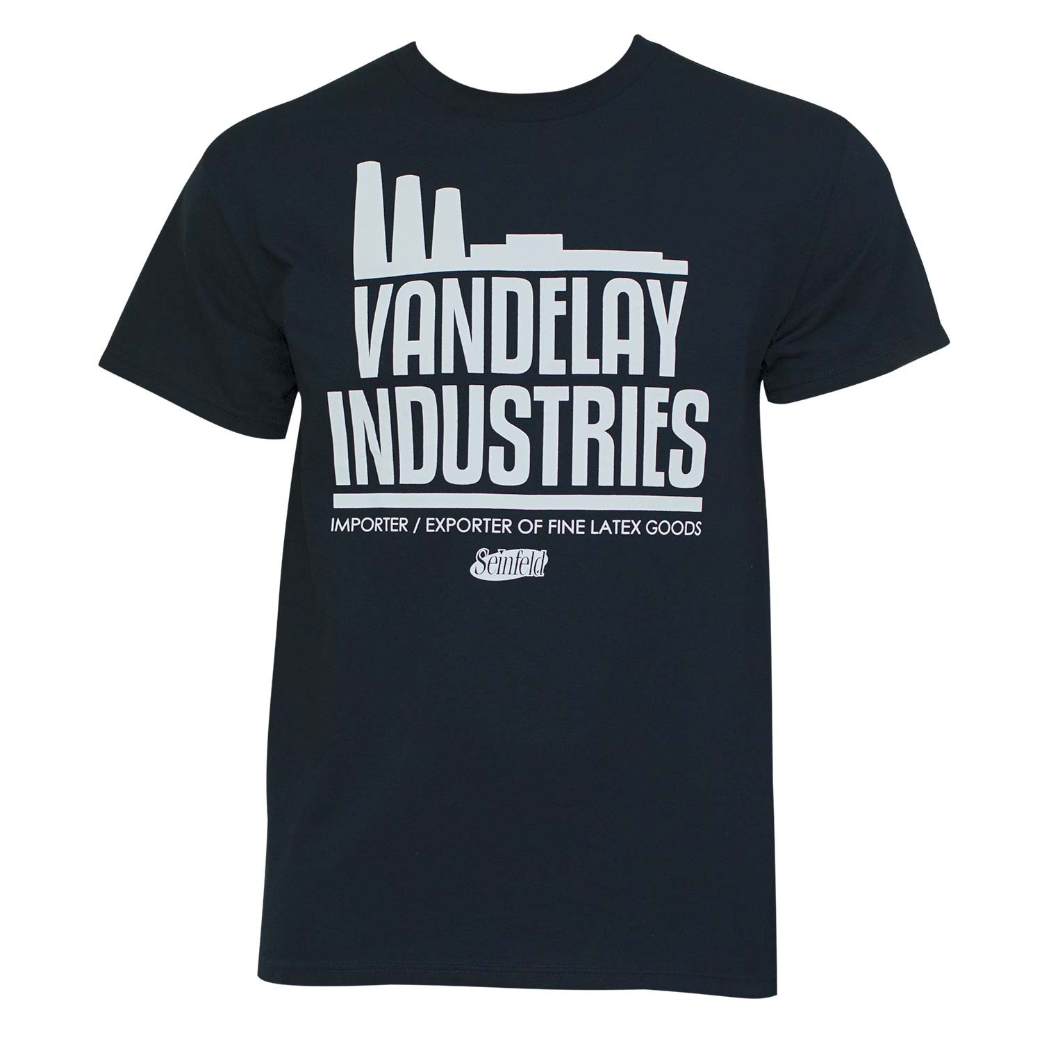 Seinfeld Vandelay Industries Men's Navy Blue Graphic T-Shirt