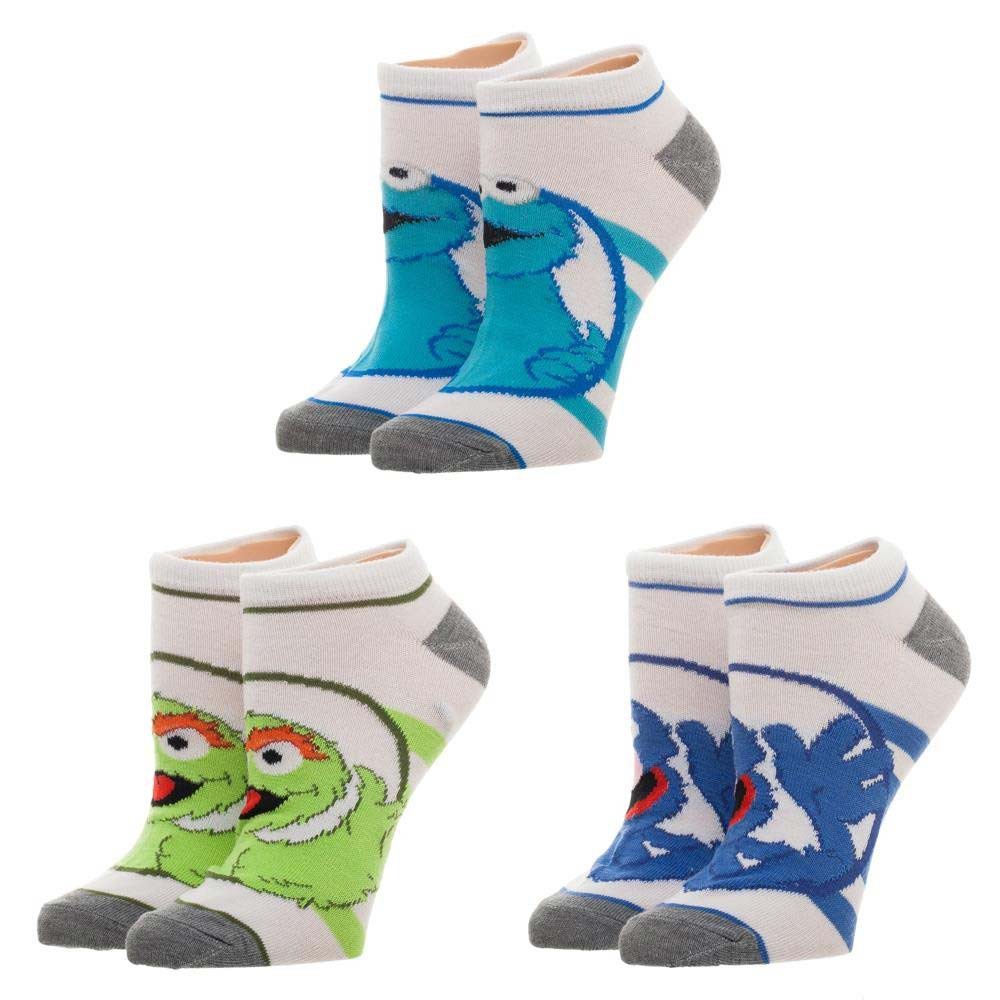 Sesame Street Ankle Socks Women's 3 Pack