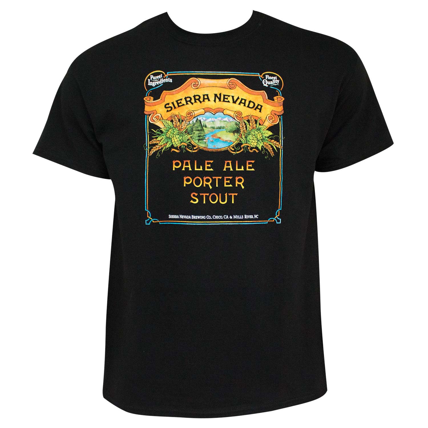 Sierra Nevada Pale Ale Porter Stout Men's Black T-Shirt