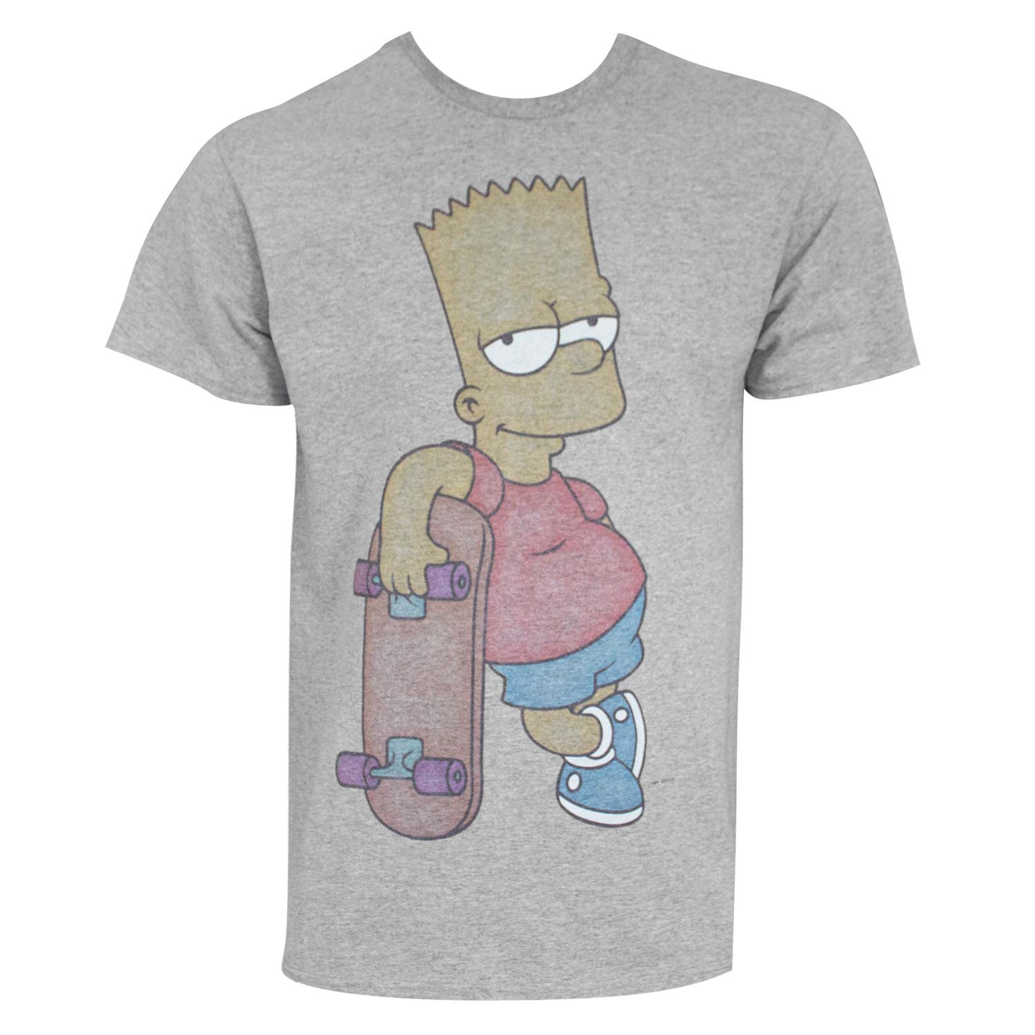 The Simpsons Bart Skateboard Tee Shirt