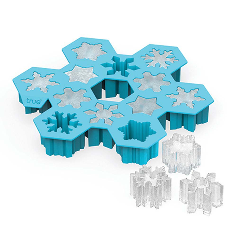 Snowflake Light Blue Silicone Ice Cube Tray