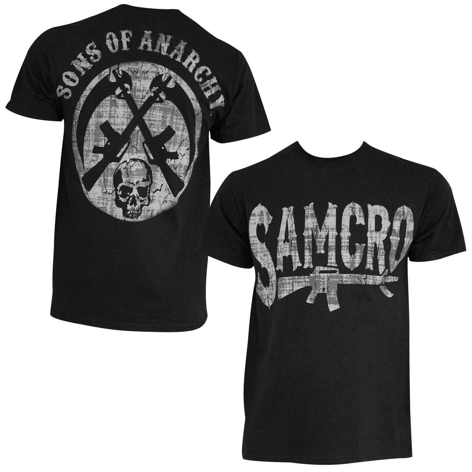 Sons Of Anarchy Rifle Black Tee Shirt
