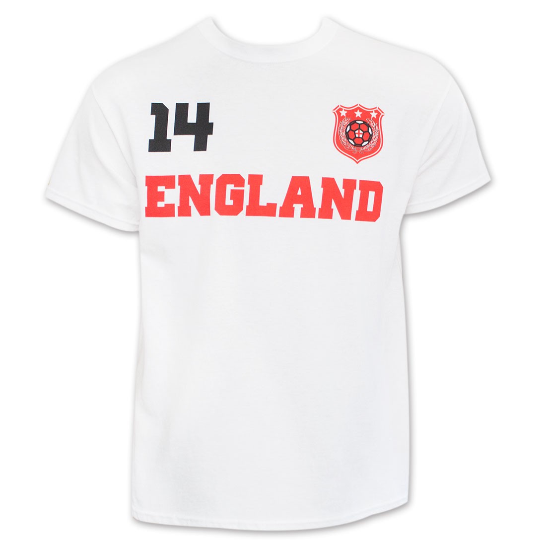 England White World Cup Soccer No. 14 T-Shirt