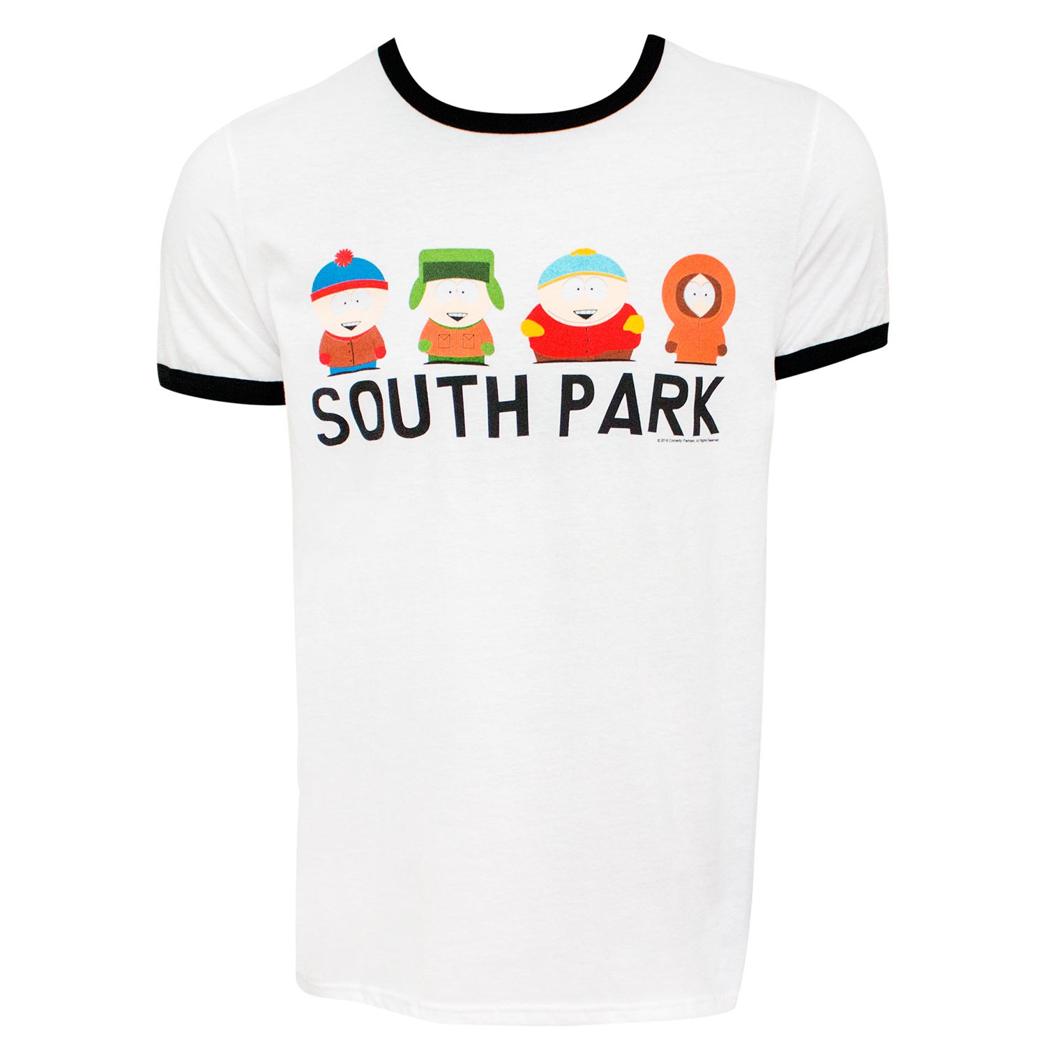 South Part Lineup Men's White Ringer T-Shirt