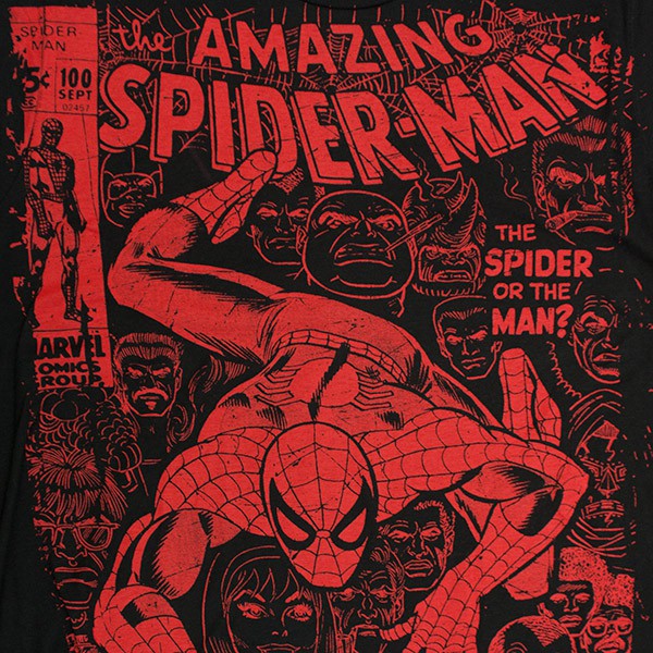 Spider-Man Amazing Jumbo Subway Print TShirt - Black