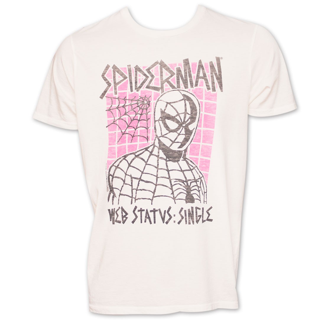 Spider-Man Junk Food Brand "Web Status Single" T-Shirt