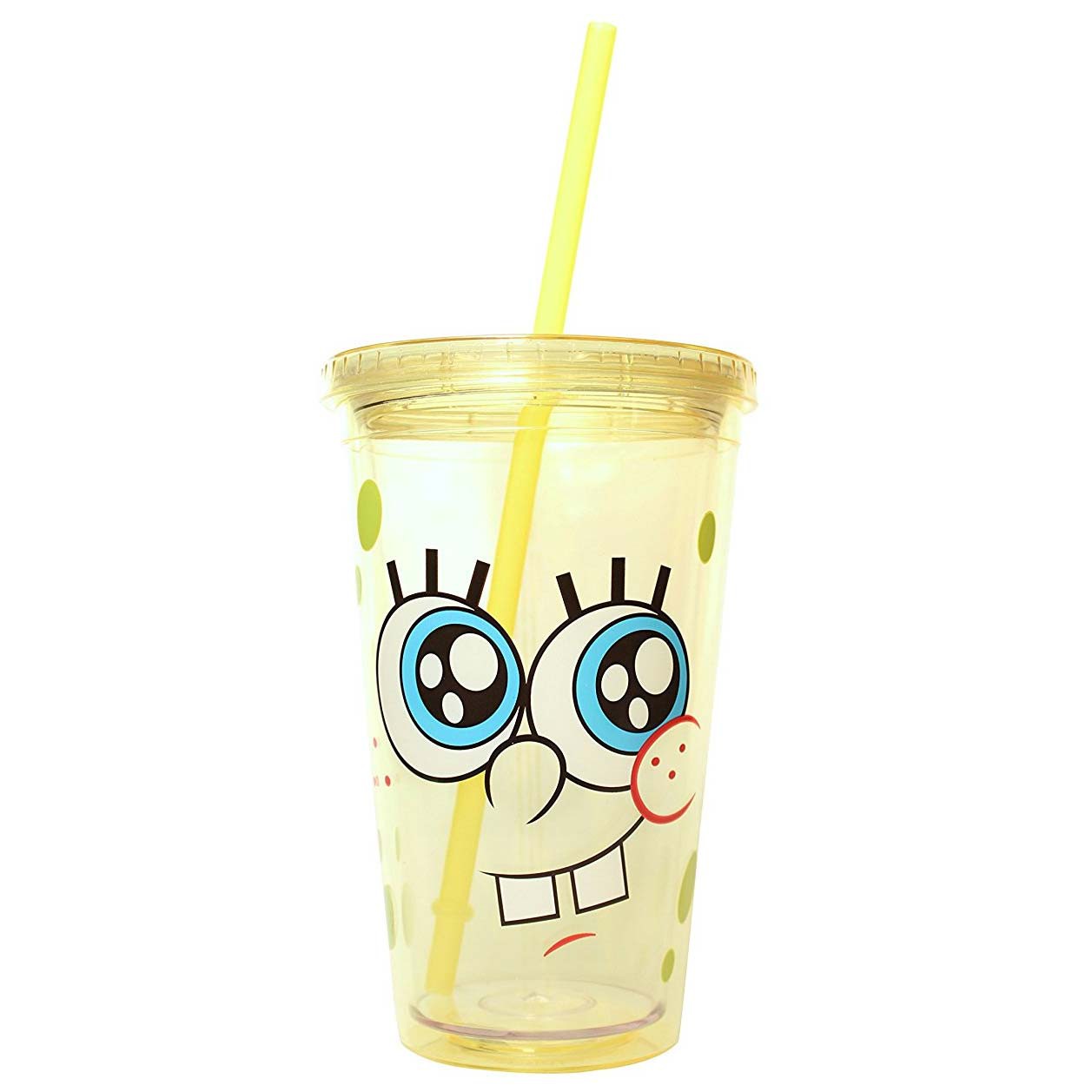 Spongebob Squarepants Cup With Lid And Straw