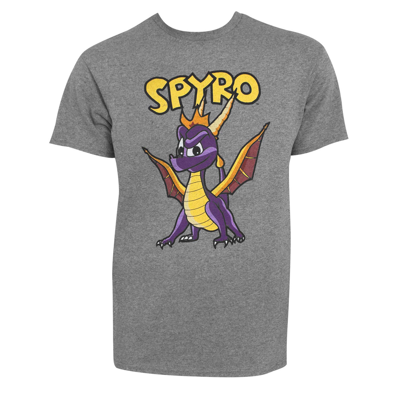 Spyro The Dragon Character Men's Grey T-Shirt