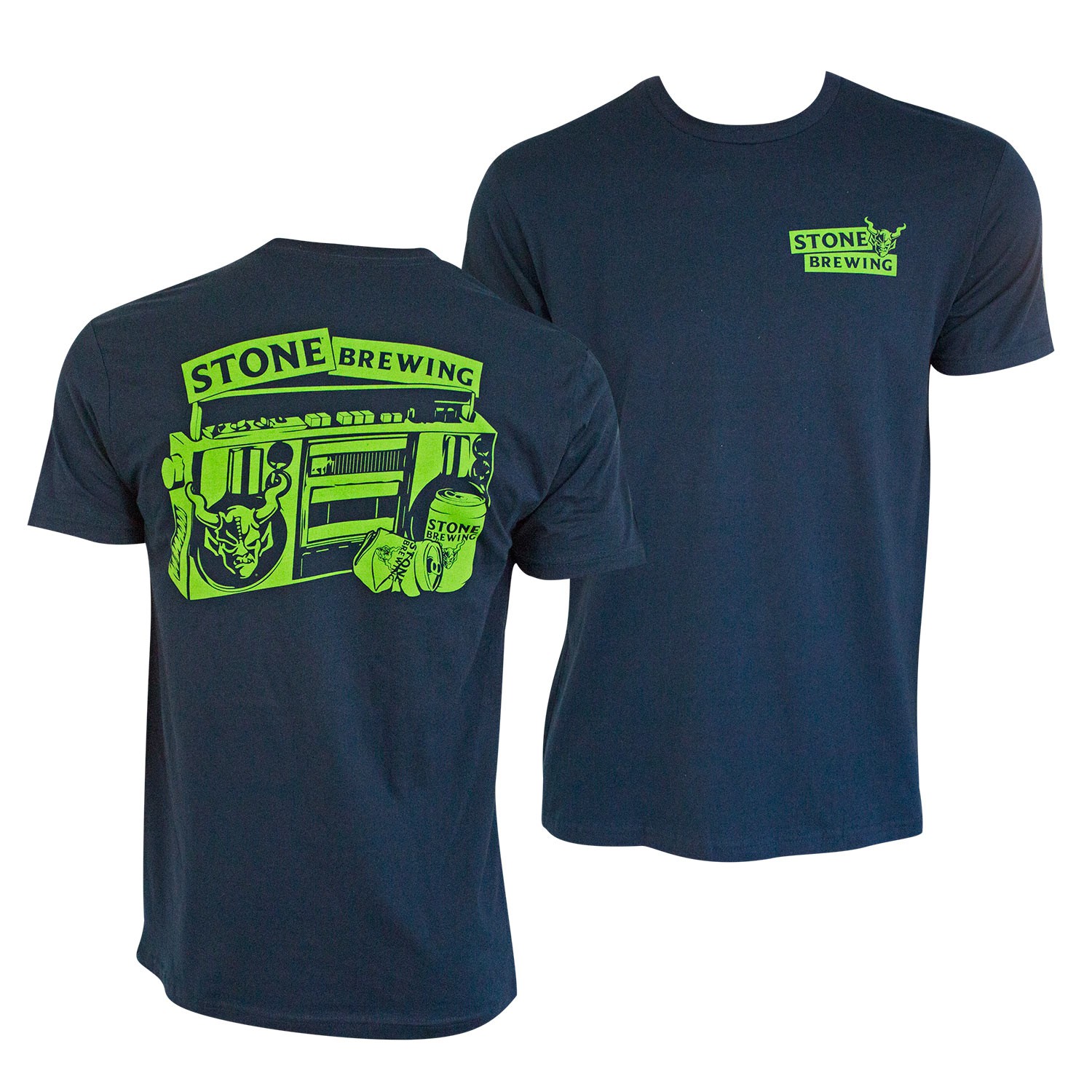Stone Brewing Co. Beers For Your Block Navy Blue Tee Shirt
