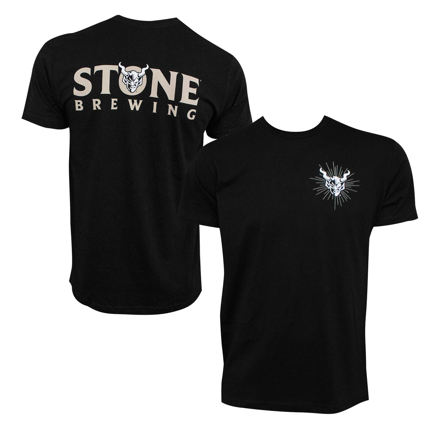 Stone Brewing Gargoyle Logo Black Men's T-Shirt