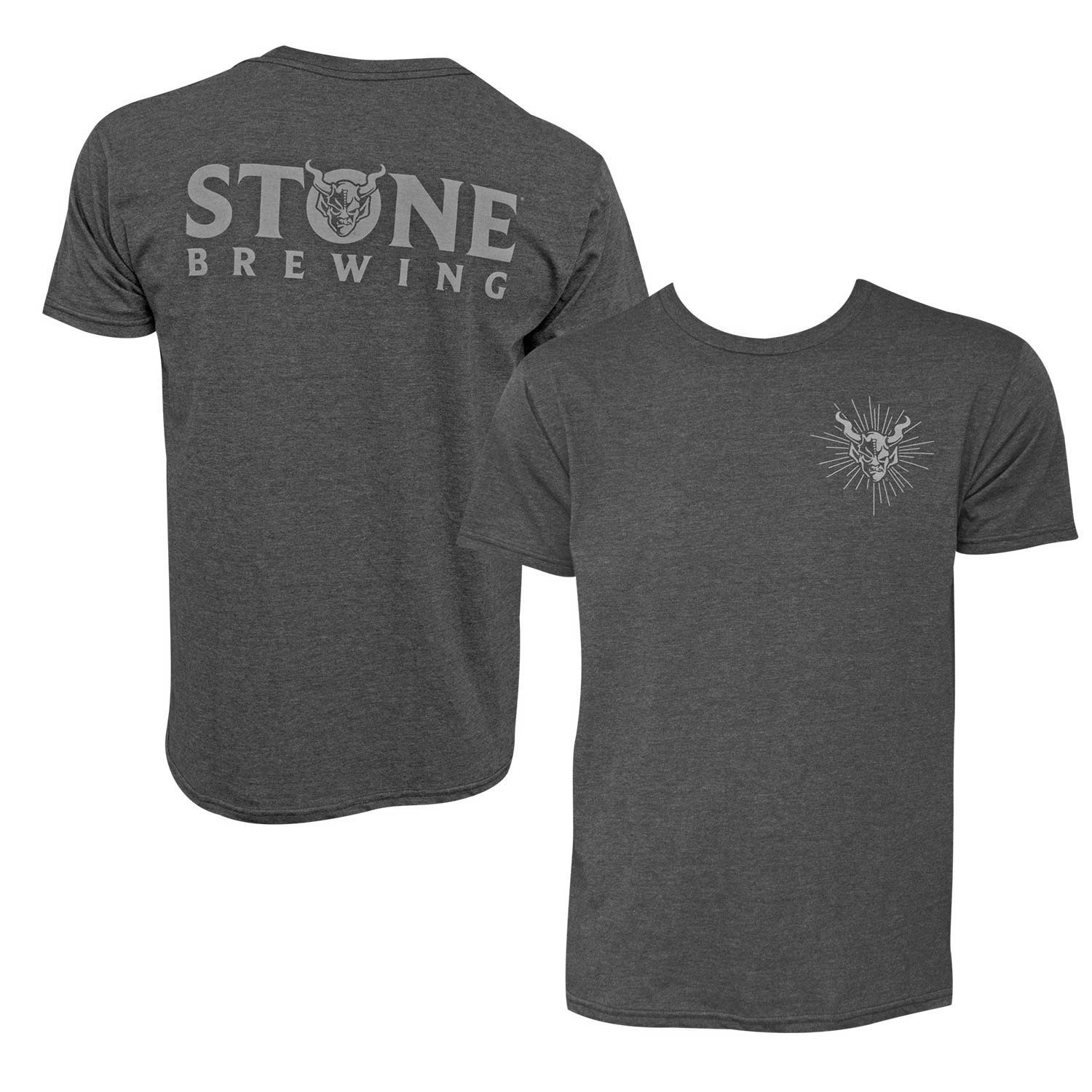 Stone Brewing Gargoyle Logo Gray Men's T-Shirt