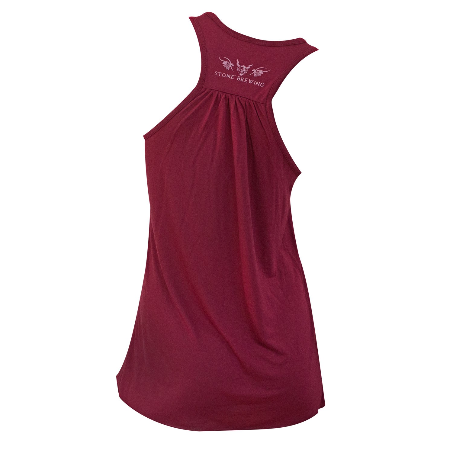 Stone Brewing Co. Girly Forevermore Burgundy Tank Top