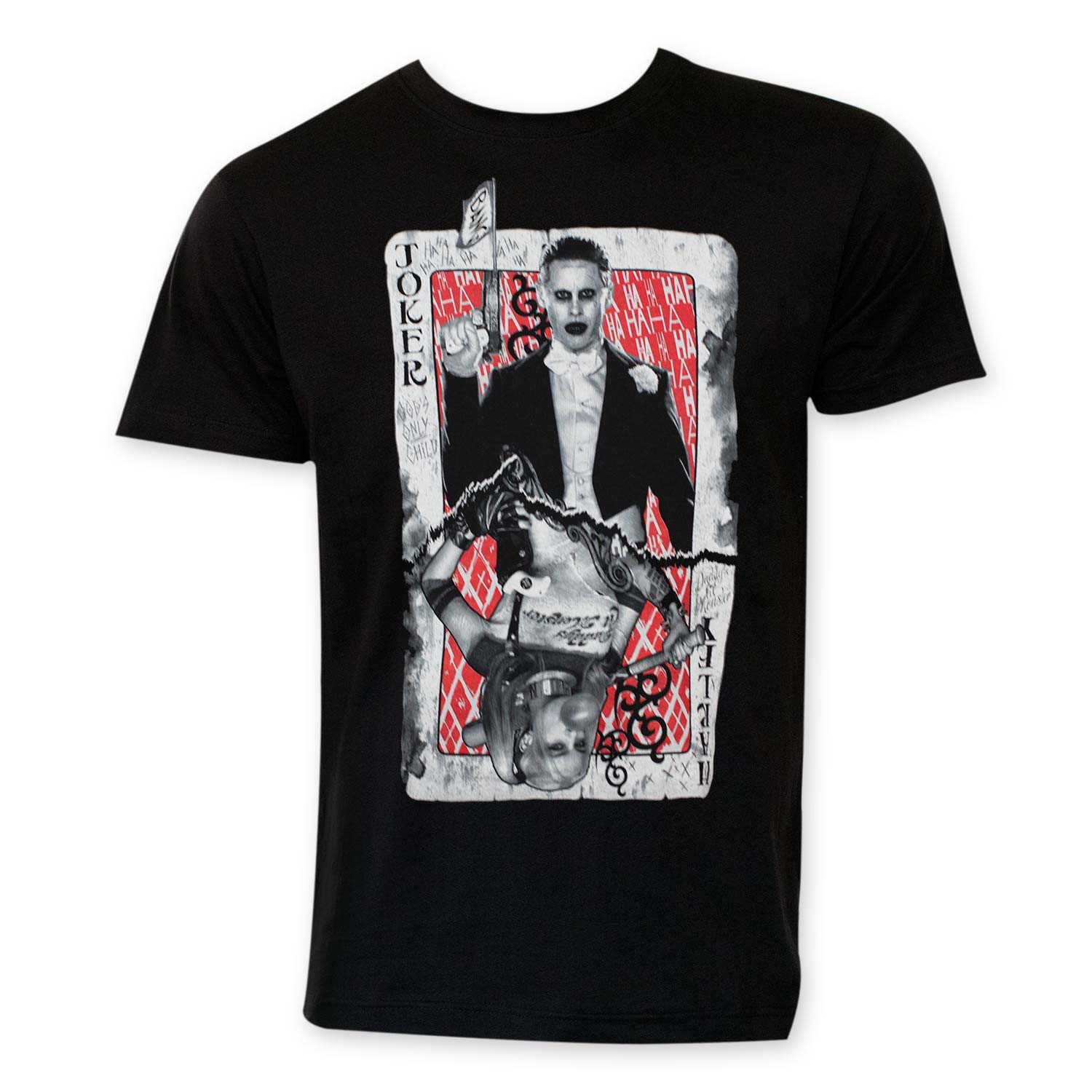 Suicide Squad Joker Harley Card Tee Shirt