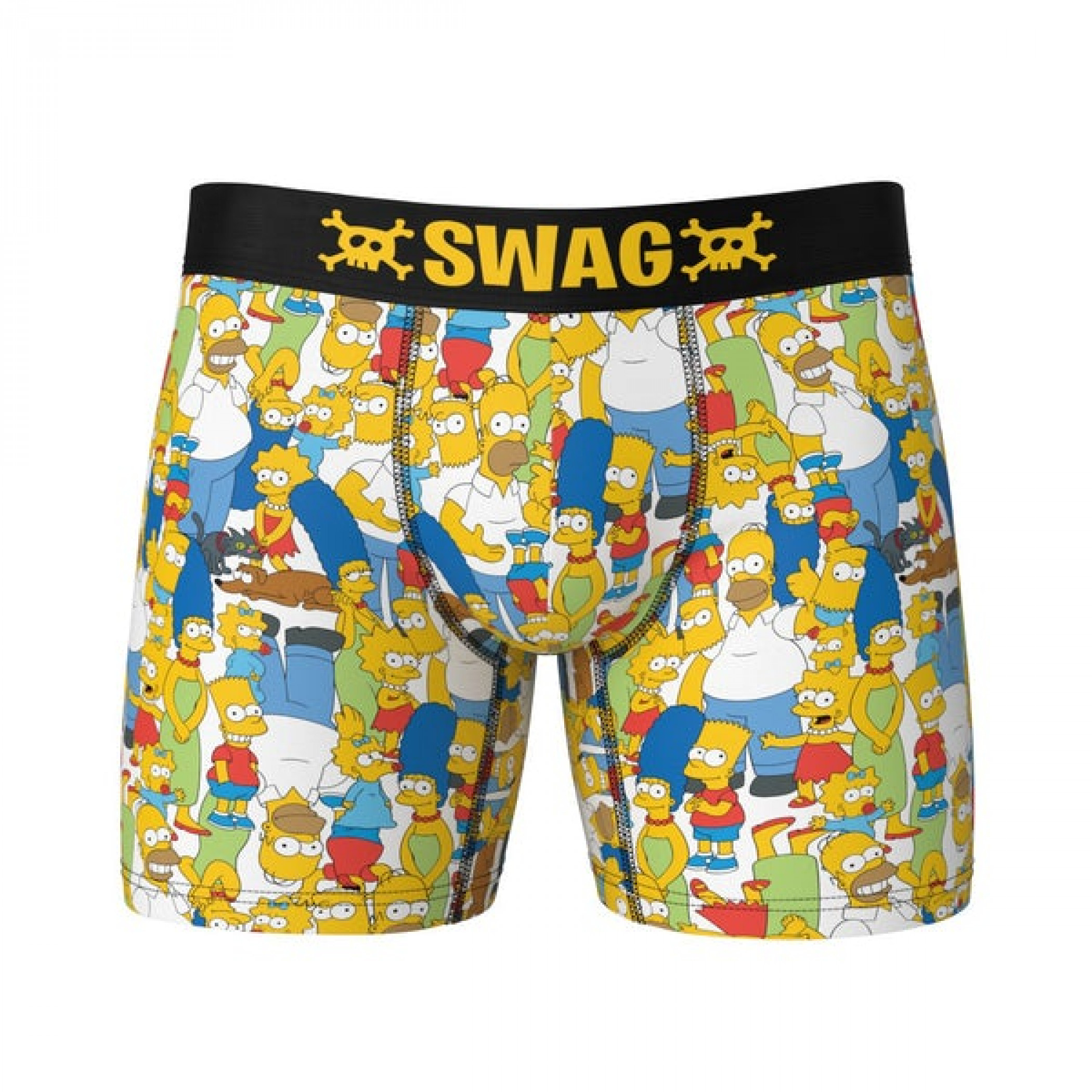 The Simpsons Family Members All Over Print Swag Boxer Briefs