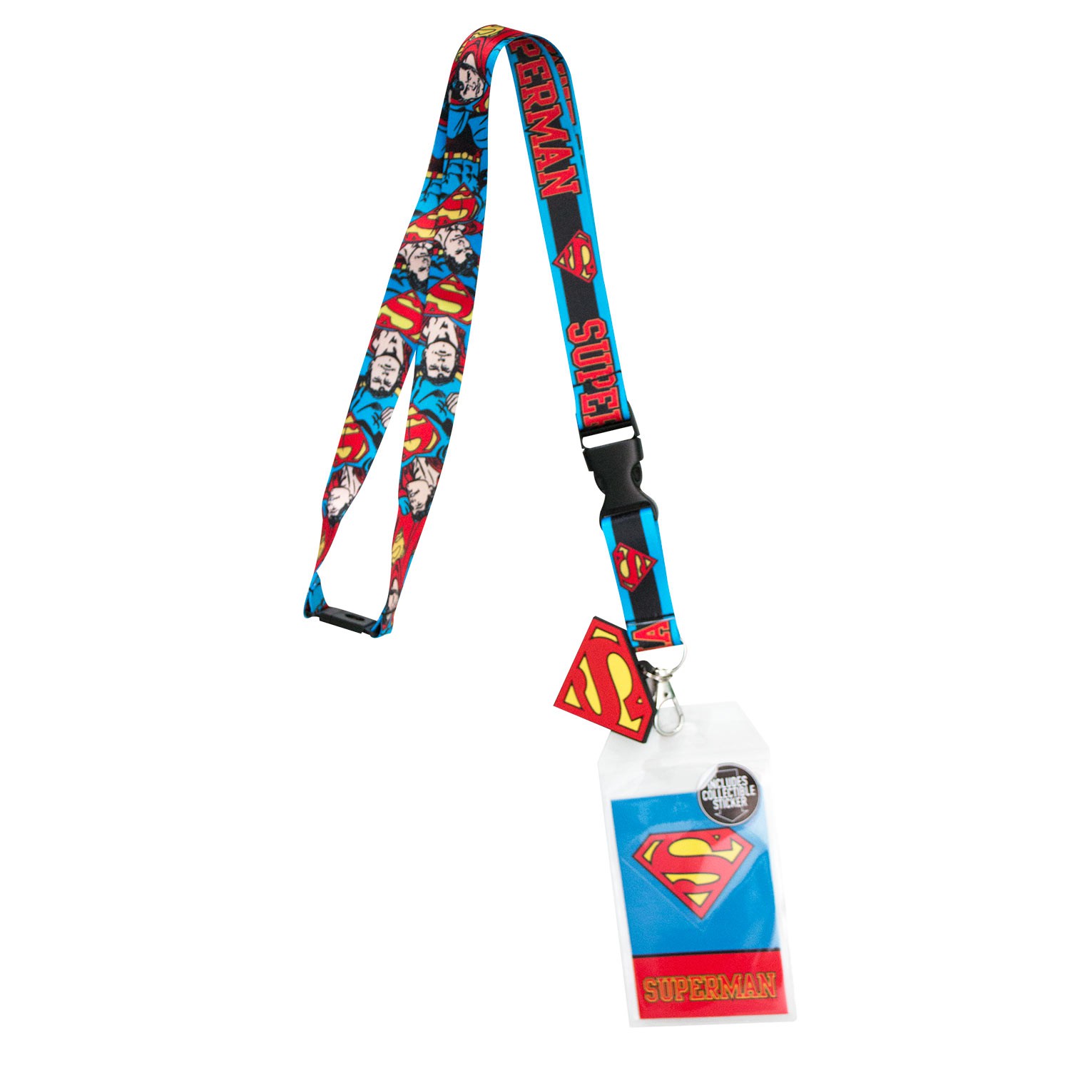 Superman Comic Keychain Lanyard